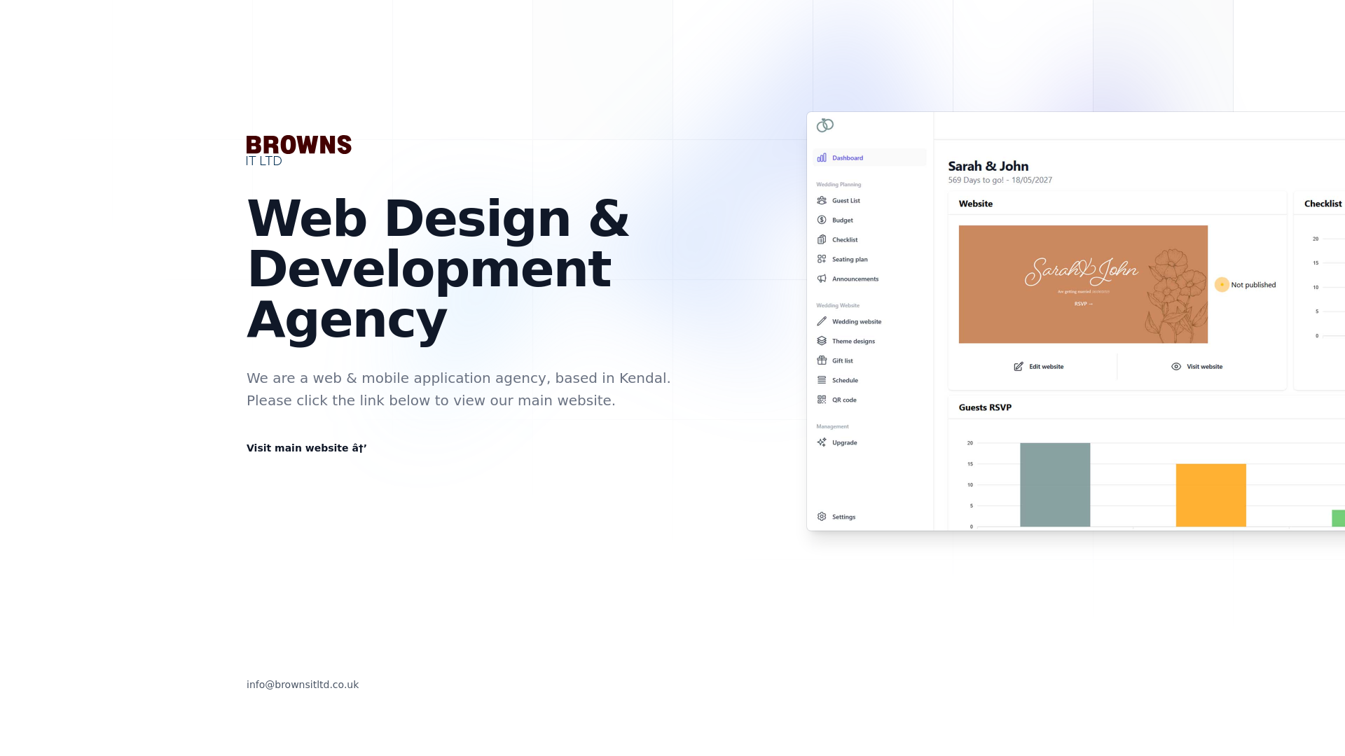 website screenshot of https://brownsitltd.co.uk/