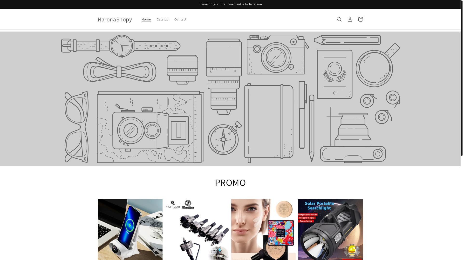 website screenshot of https://naronashopy.shop/