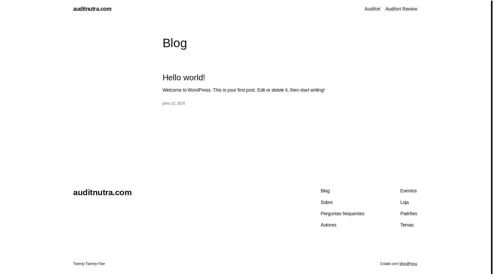 website screenshot of https://auditnutra.com/