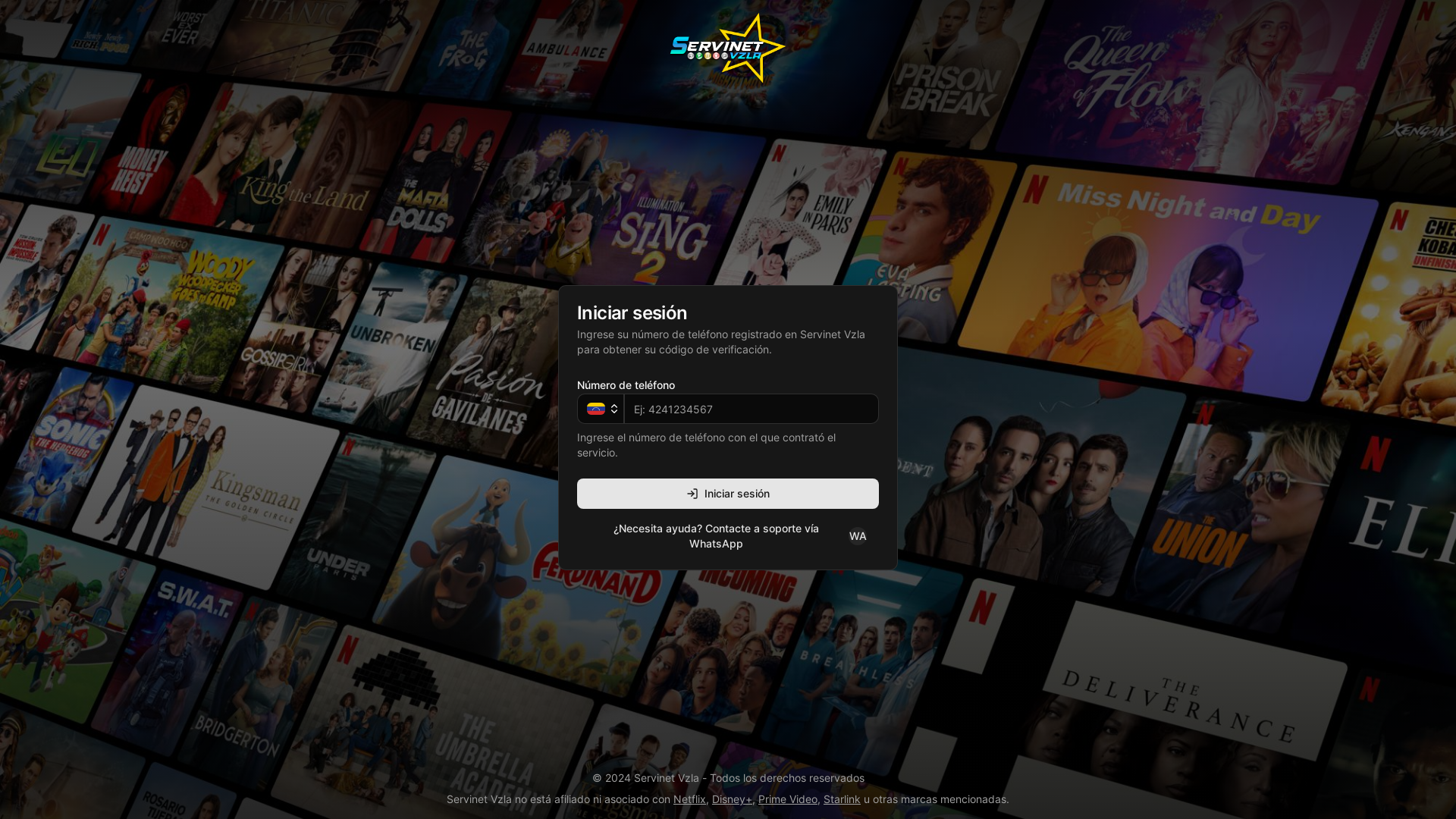 website screenshot of https://servinetvzla-codigos.pages.dev/