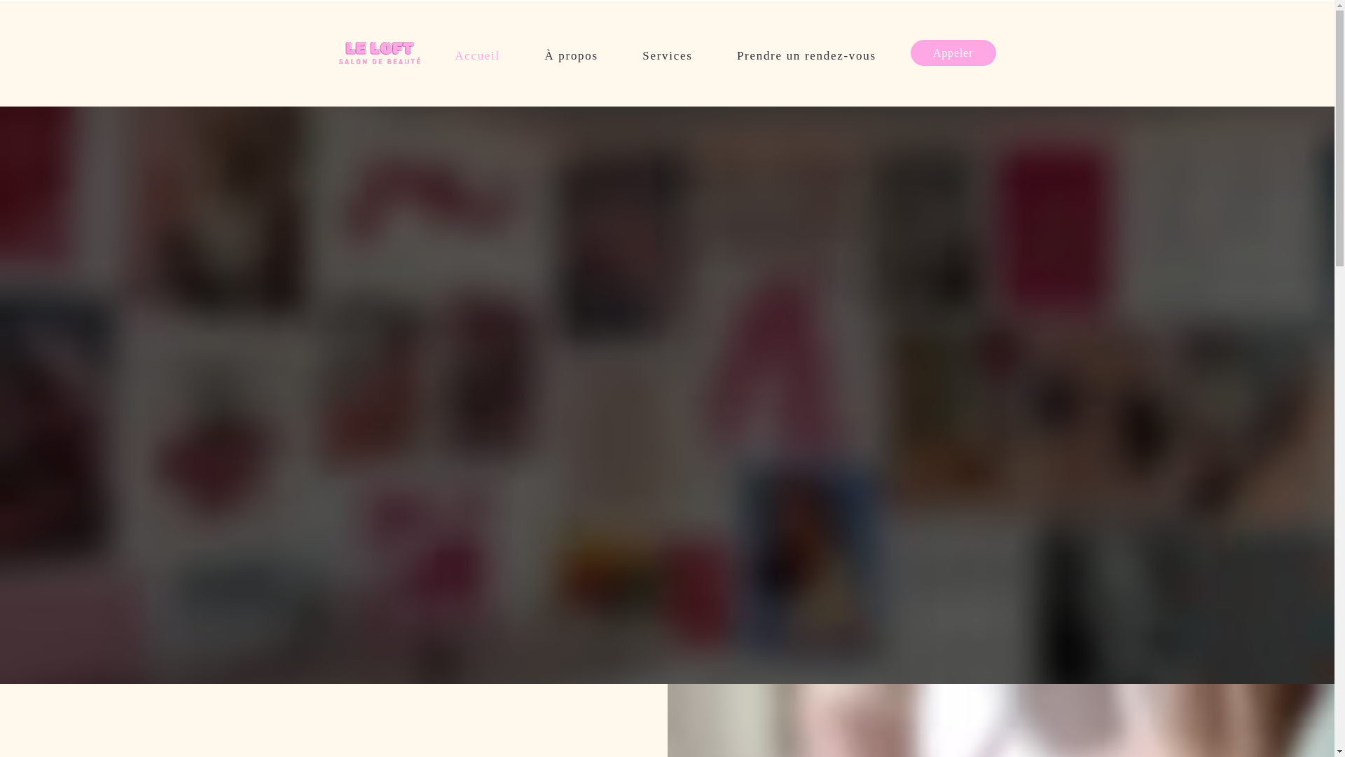 website screenshot of https://leloftsalondebeaute.ca/