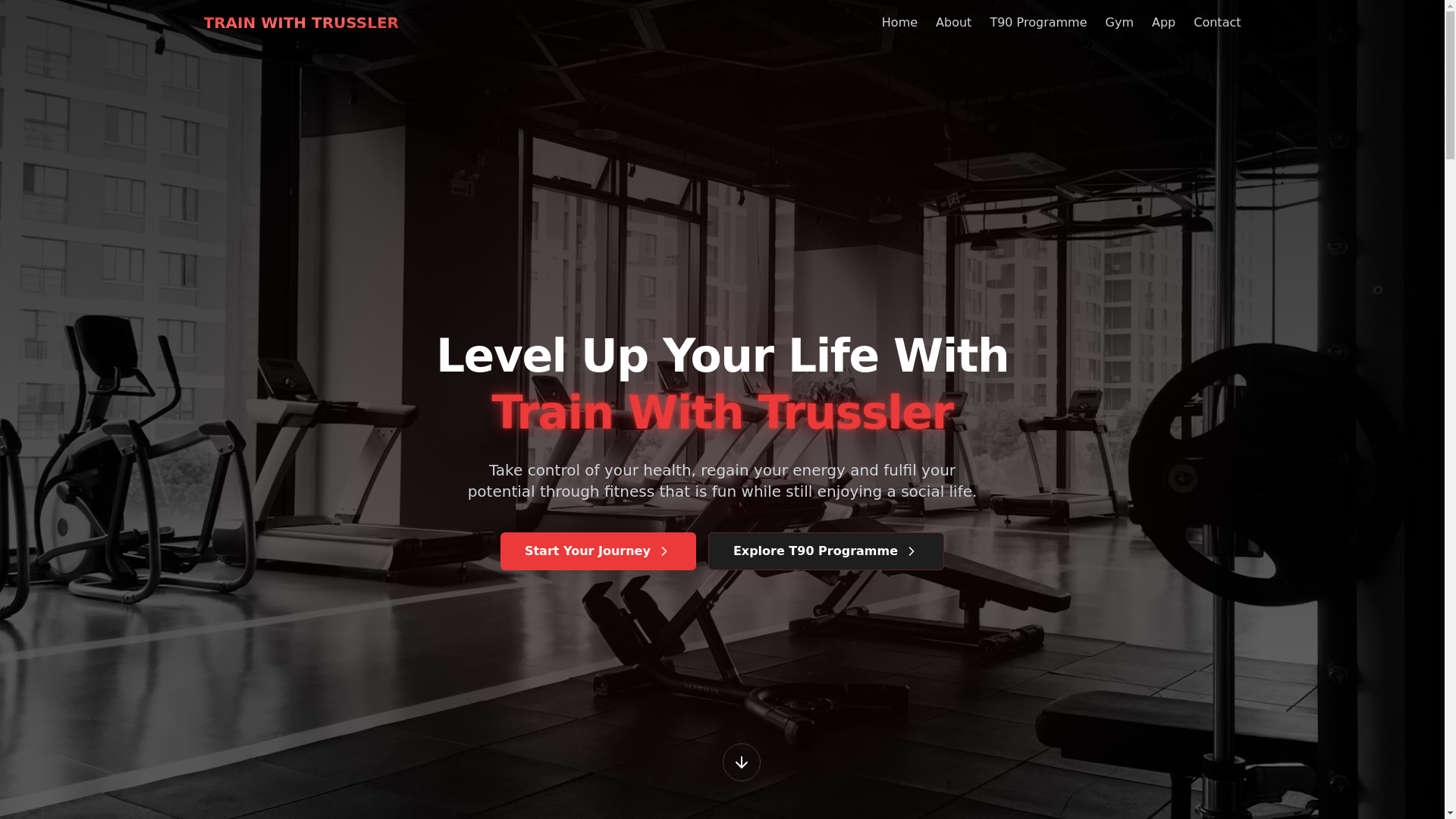 website screenshot of https://train-with-trussler.pages.dev/