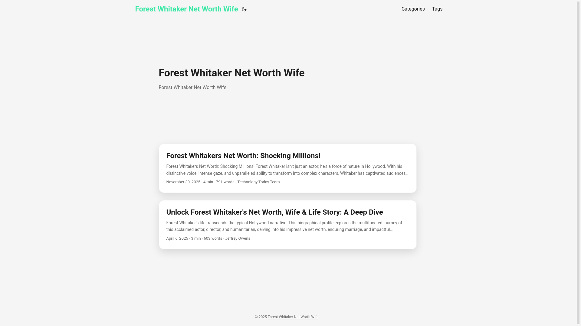 website screenshot of https://forest-whitaker-net-worth-wife.pages.dev/
