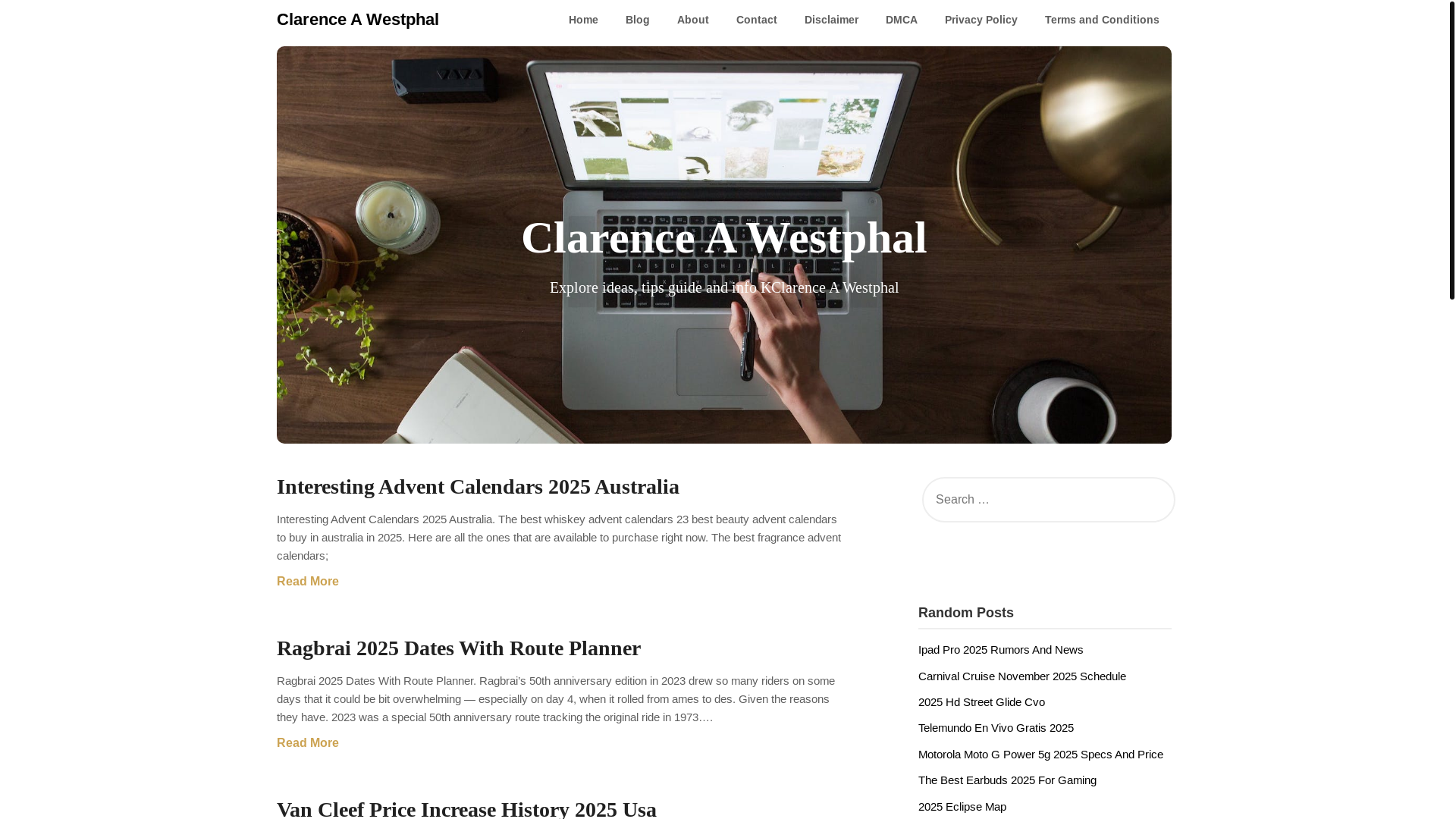 website screenshot of https://clarenceawestphalz.pages.dev/