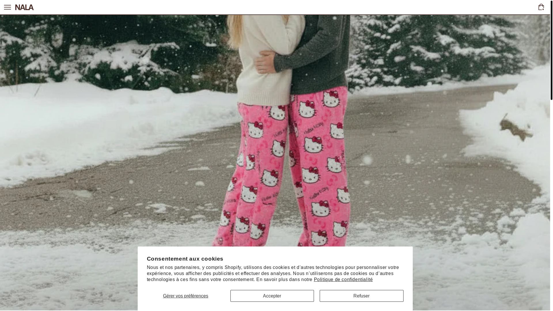 website screenshot of https://nalaofficiel.com/