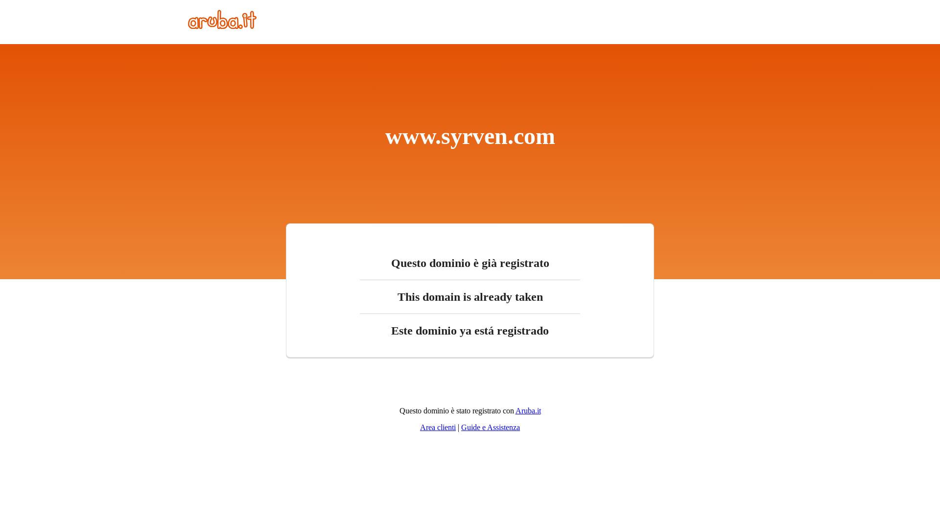 website screenshot of https://syrven.it/