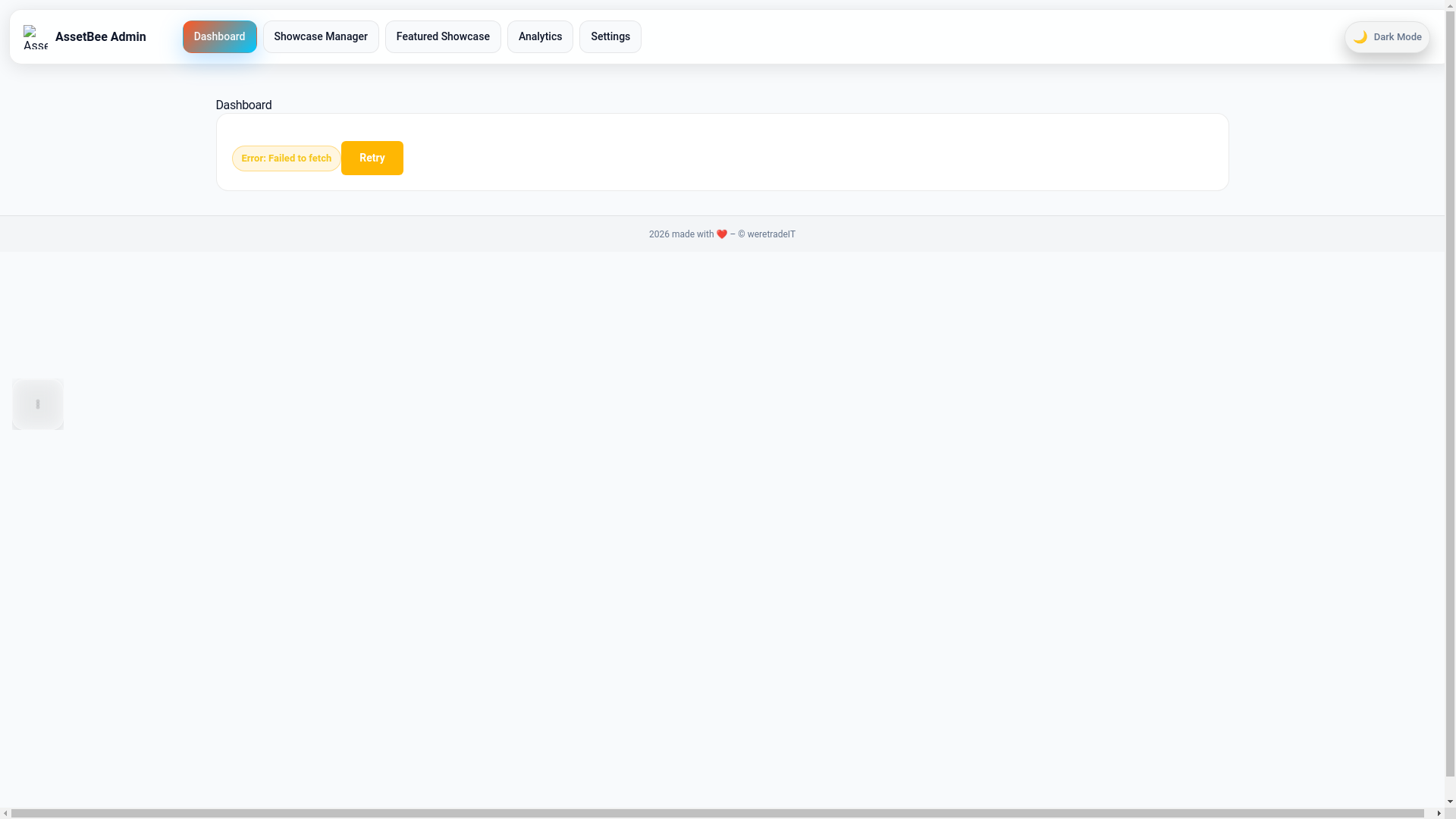 website screenshot of https://assetbee-admin.pages.dev/