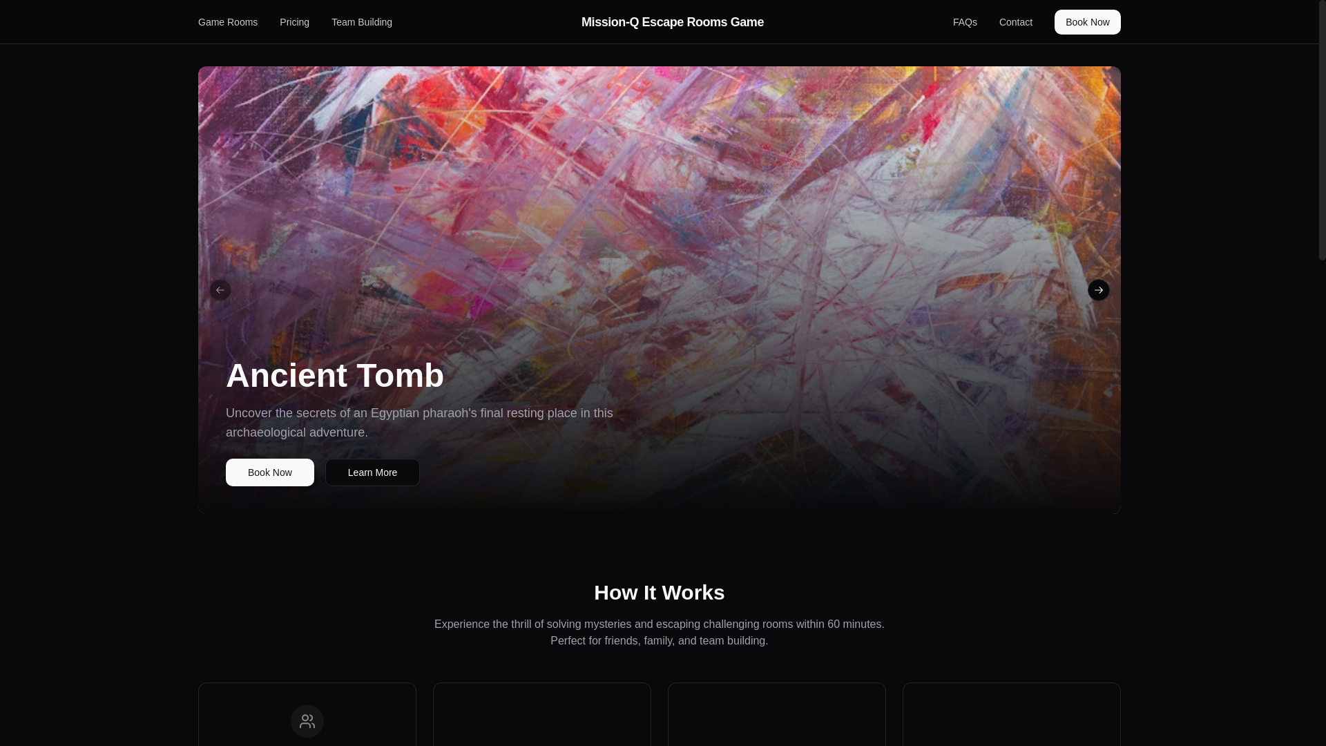 website screenshot of https://play-missionq-frontend.pages.dev/