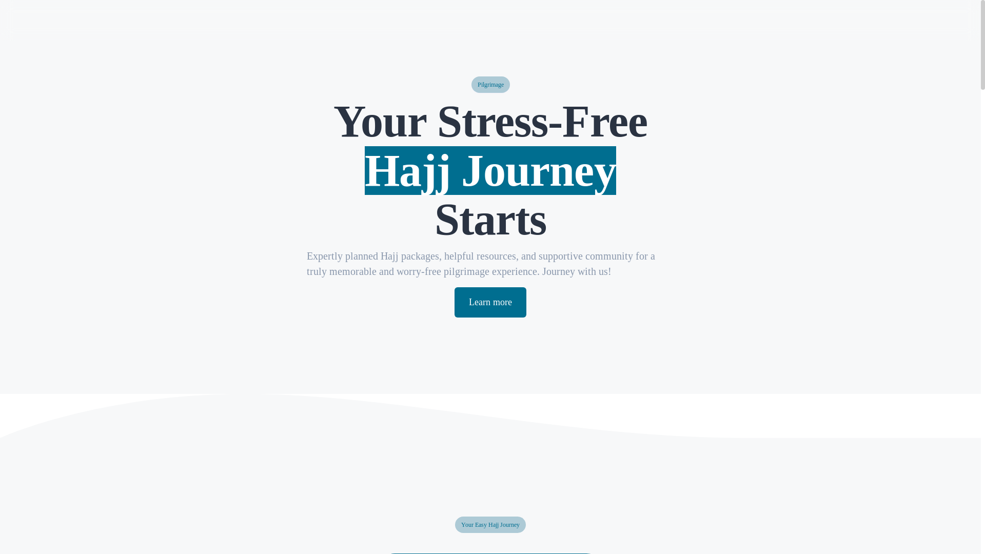 website screenshot of https://hajjessentials.co/