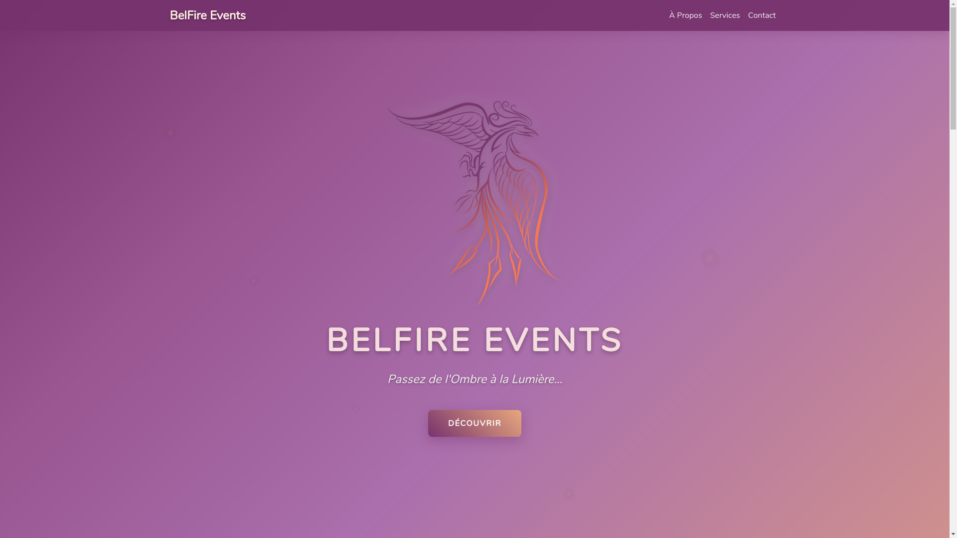 website screenshot of https://belfire-events-sites-wdes-eu.pages.dev/