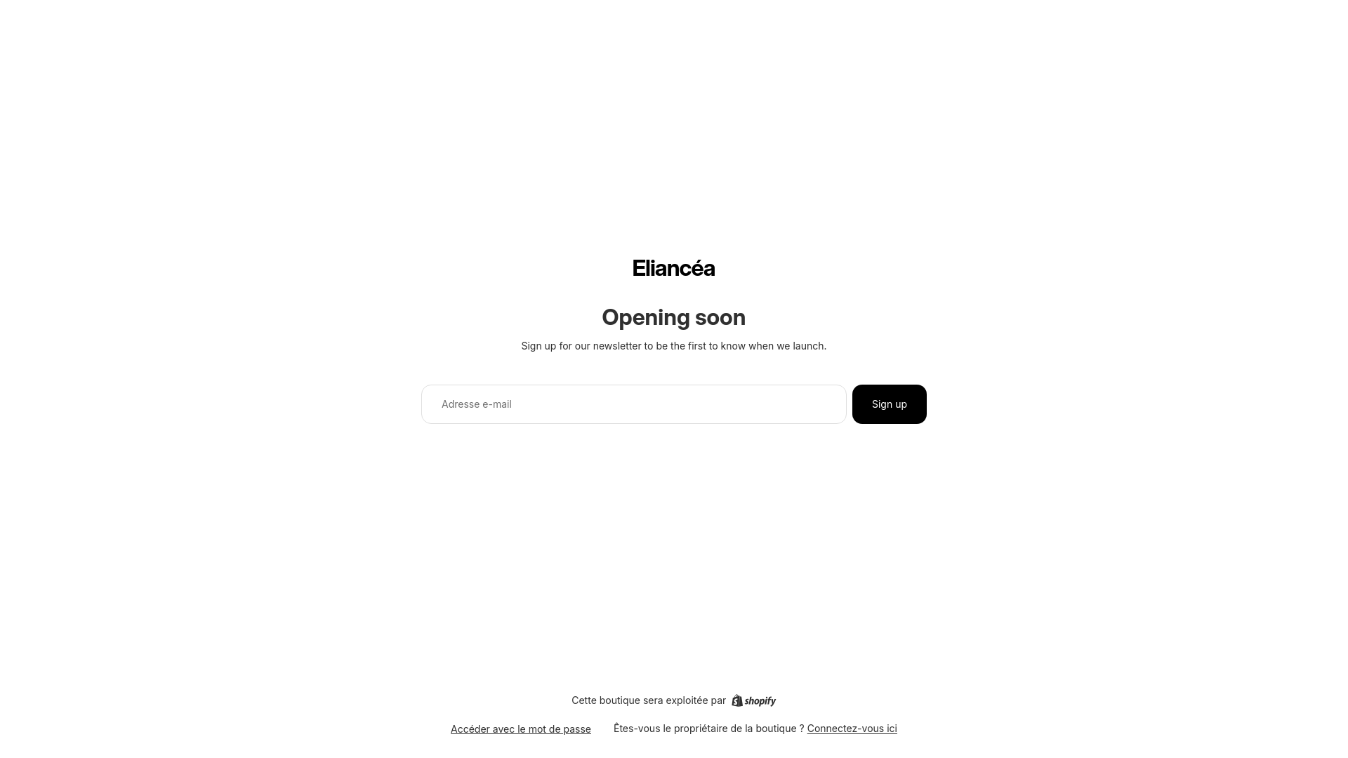 website screenshot of https://eliancea.com/