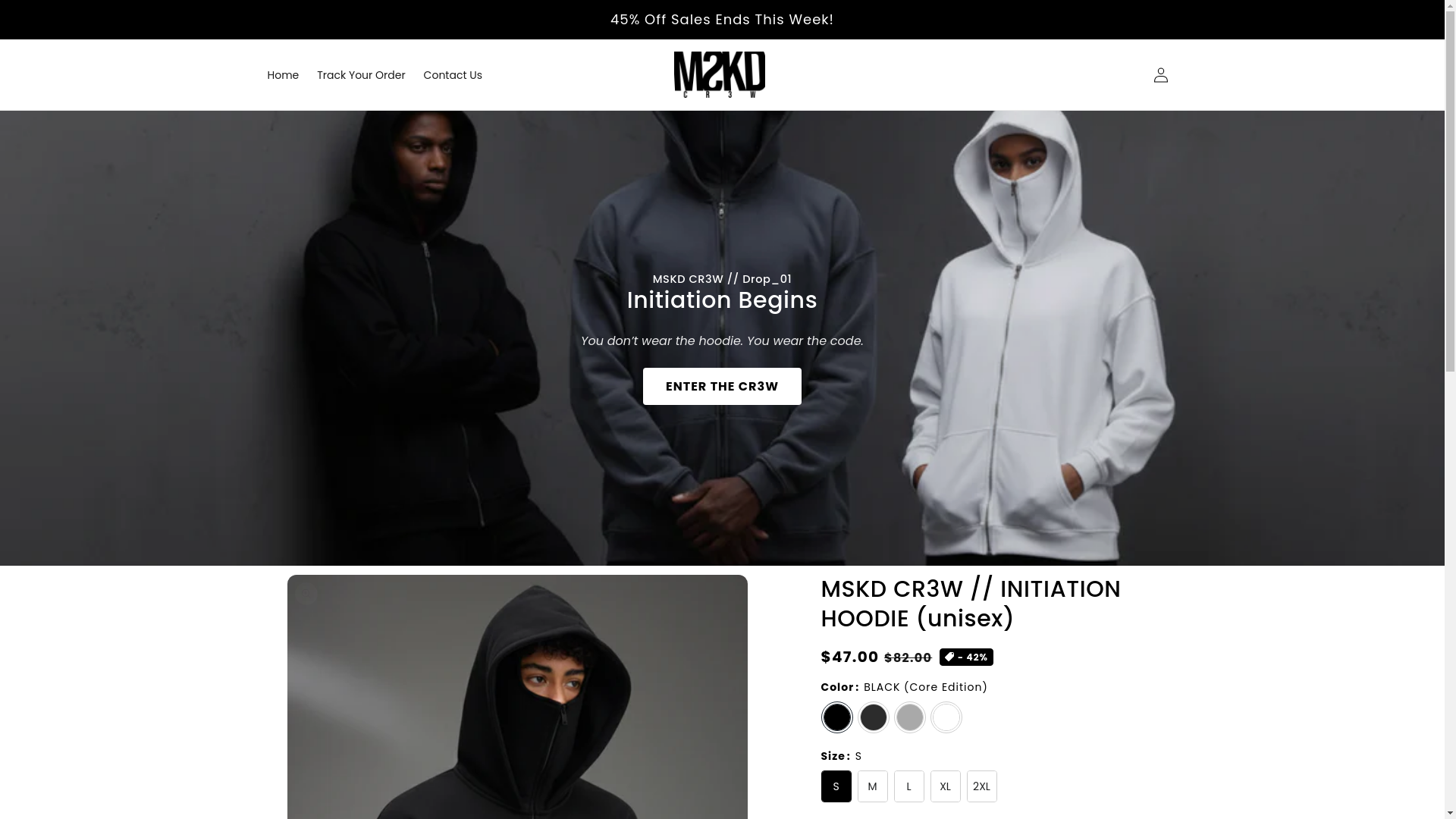 website screenshot of https://mskdcrew.shop/