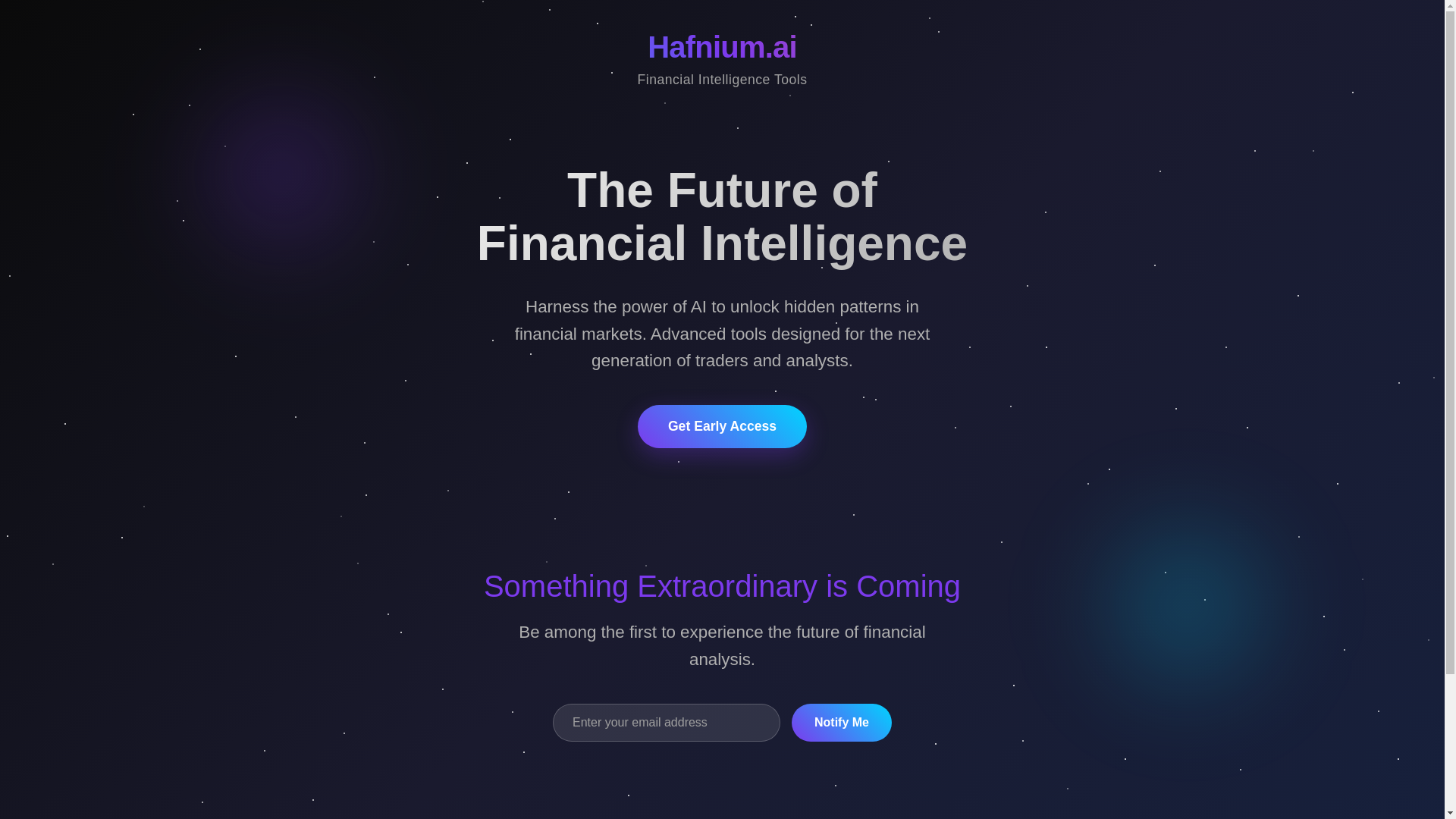 website screenshot of https://hafnium-ai.pages.dev/