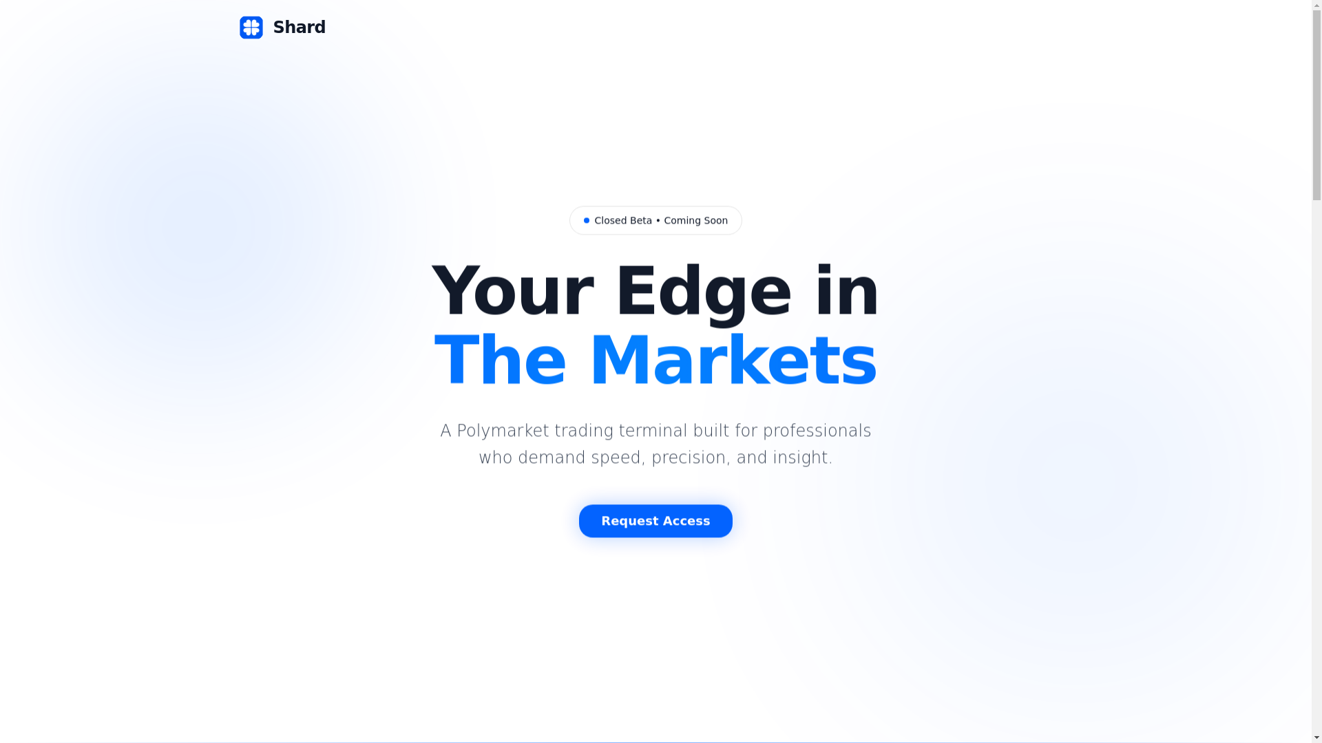 website screenshot of https://shard.bet/