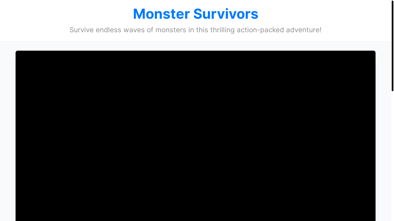 website screenshot of https://monster-suvivors.pages.dev/
