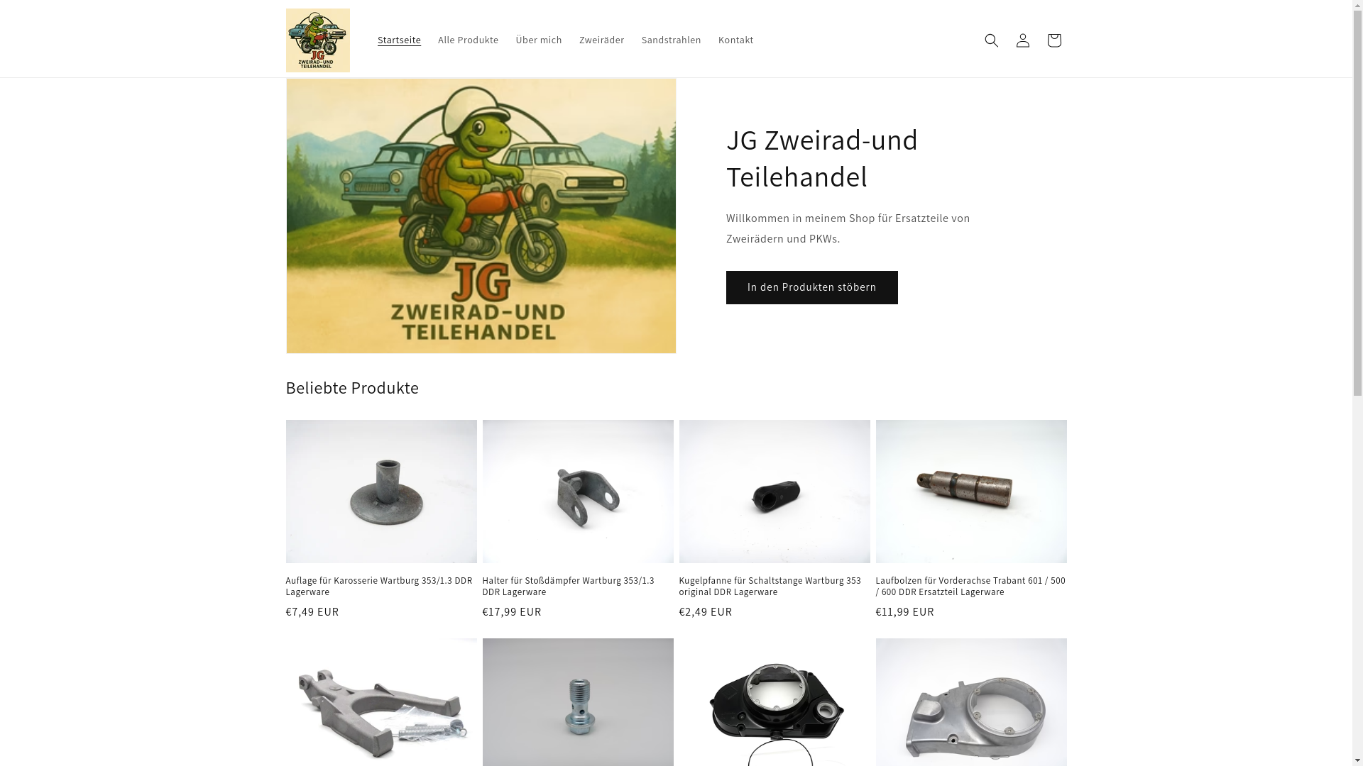 website screenshot of https://jg-teilehandel.de/