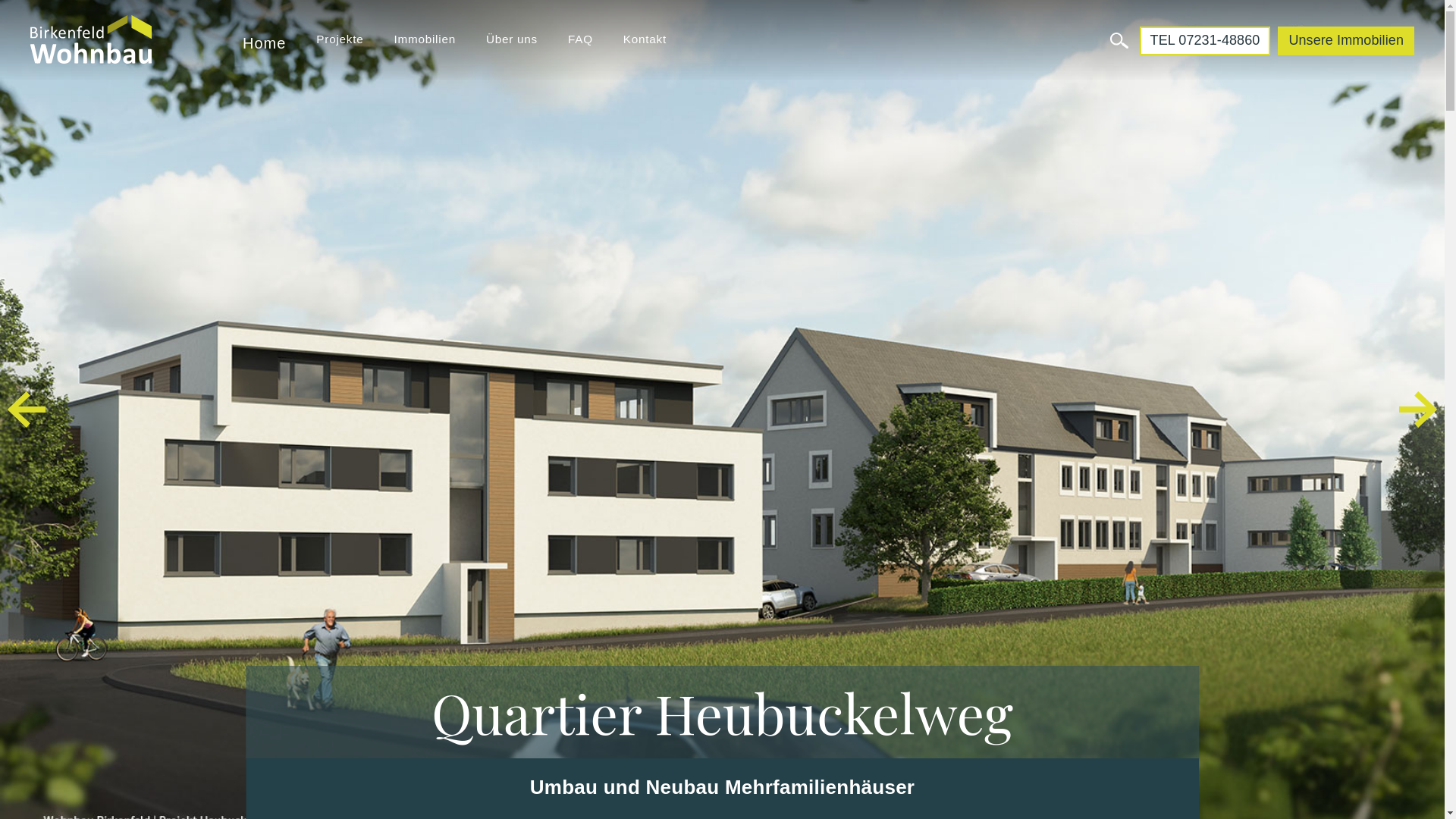 website screenshot of https://wohnbaubirkenfeld.de/