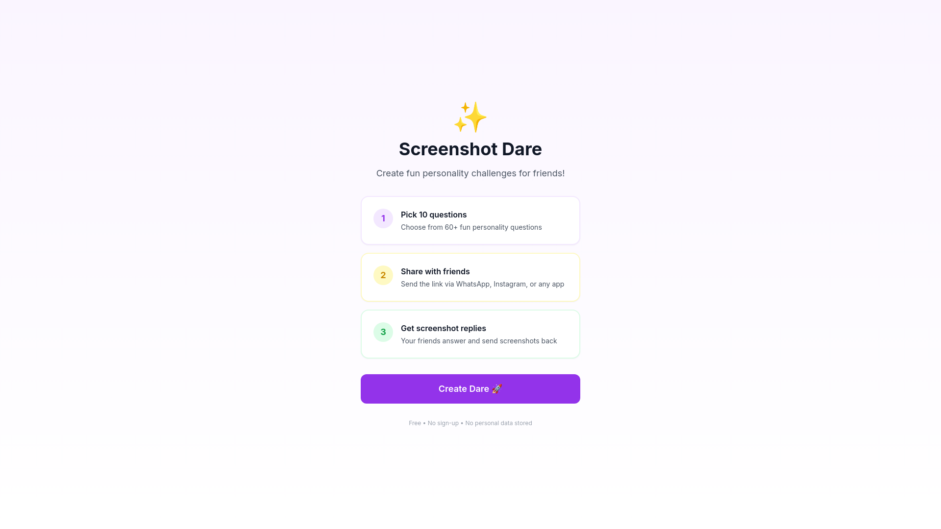 website screenshot of https://screenshot-dare.pages.dev/