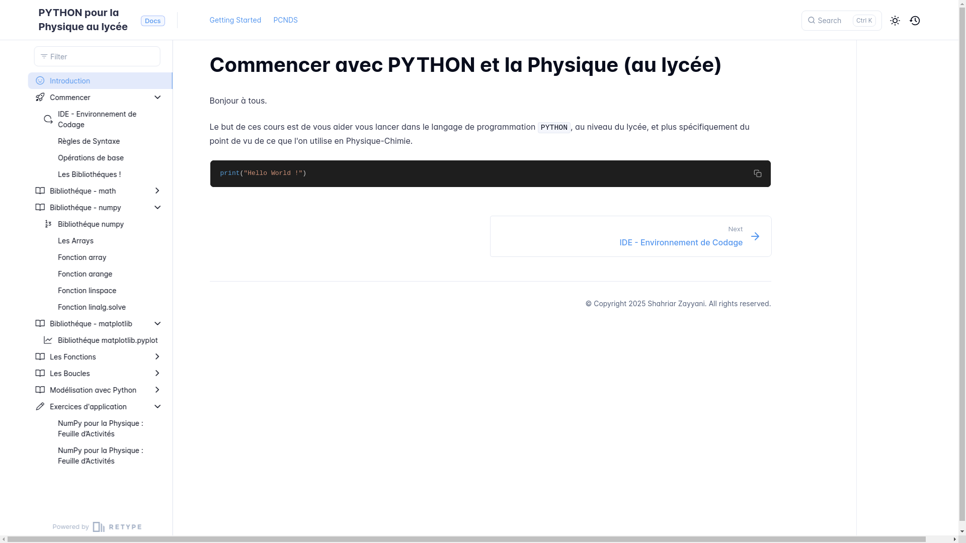 website screenshot of https://pythonds.pages.dev/