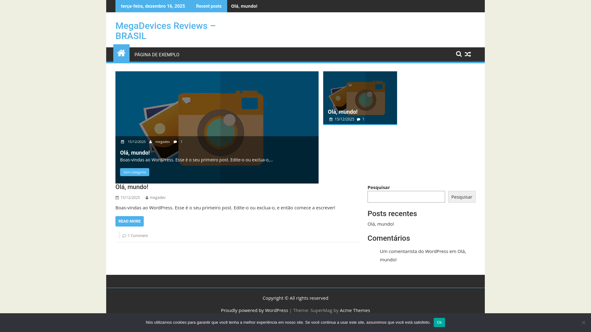 website screenshot of https://megadevicesreviews.com/