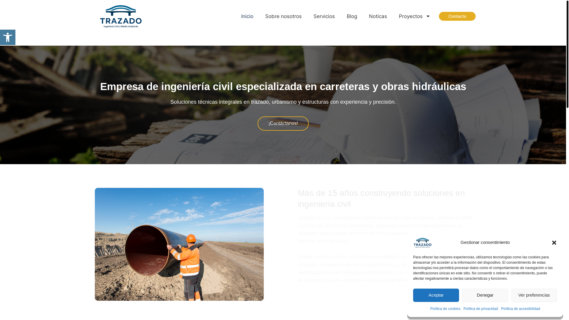 website screenshot of https://ingenieriatrazado.com/