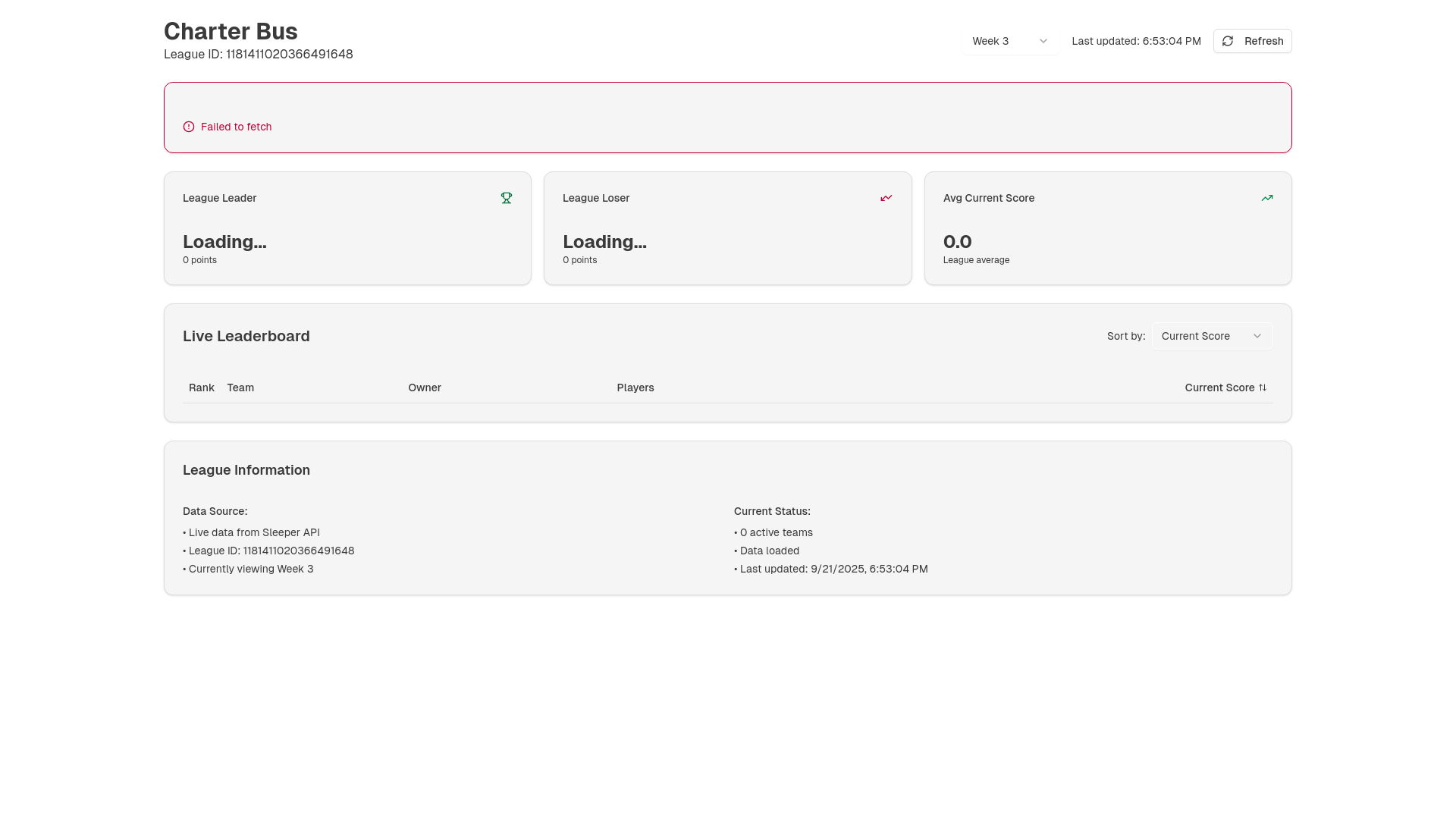 website screenshot of https://charterbus.live/