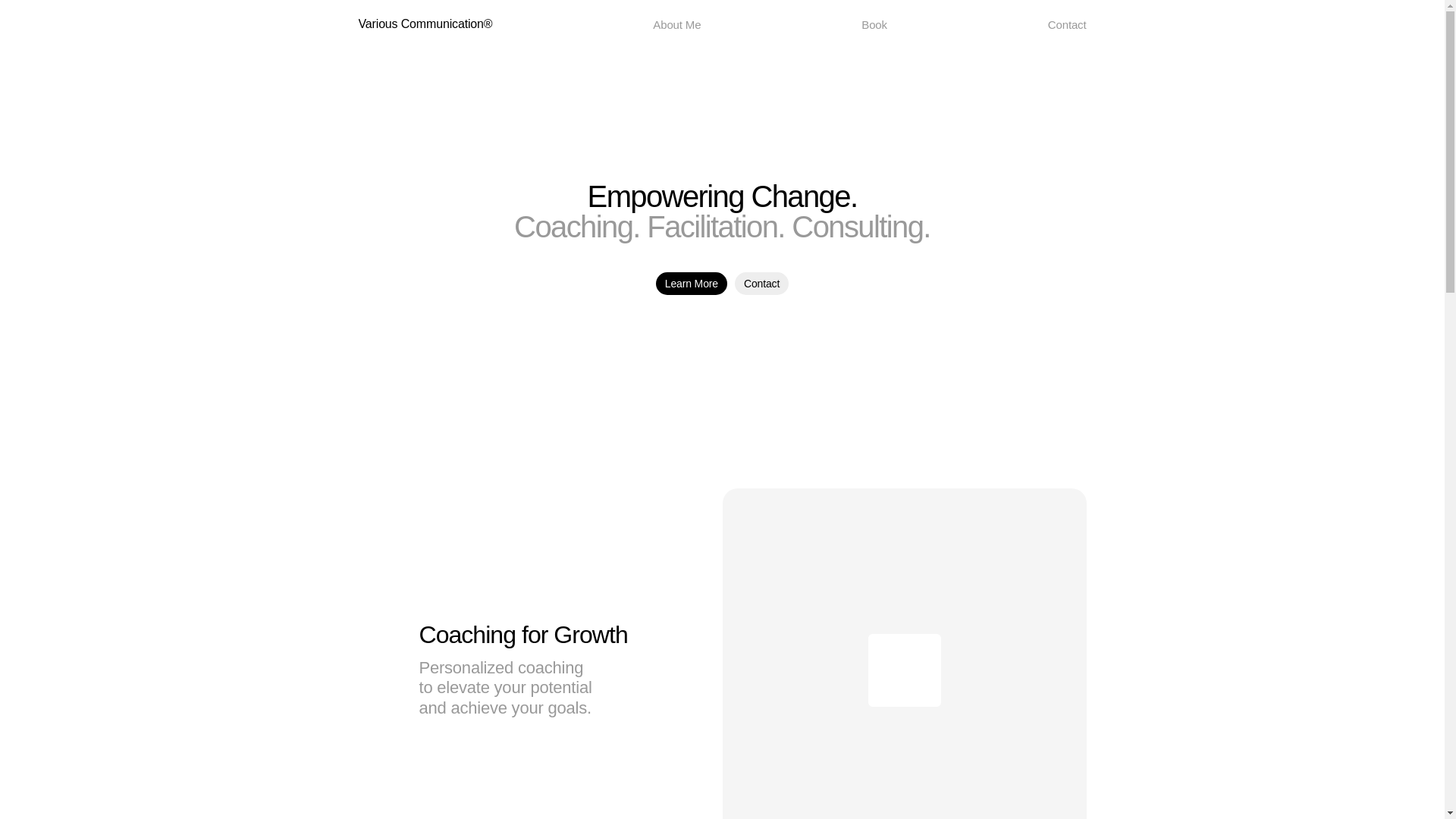 website screenshot of https://variouscommunication.site/