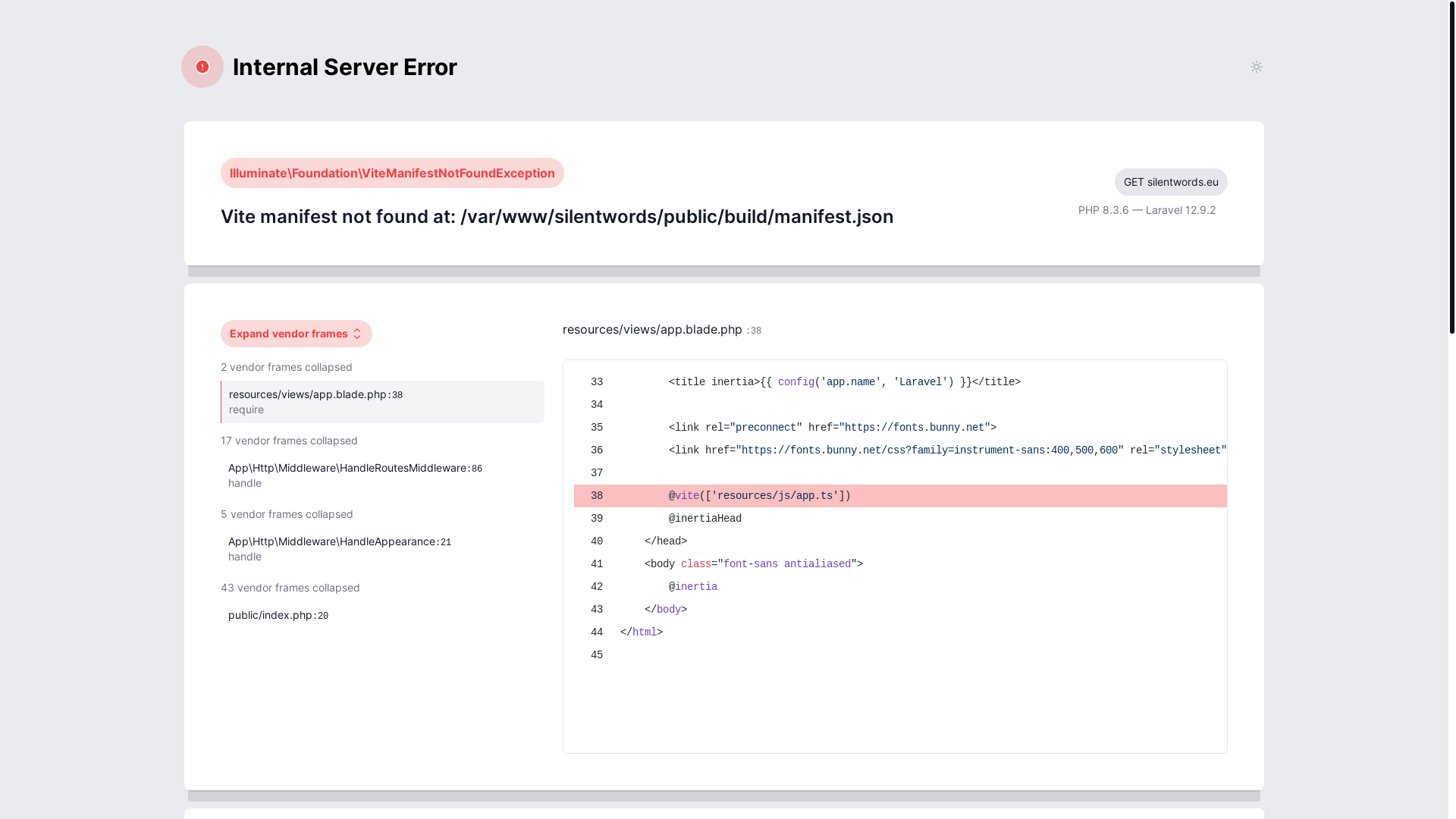website screenshot of https://silentwords.eu/