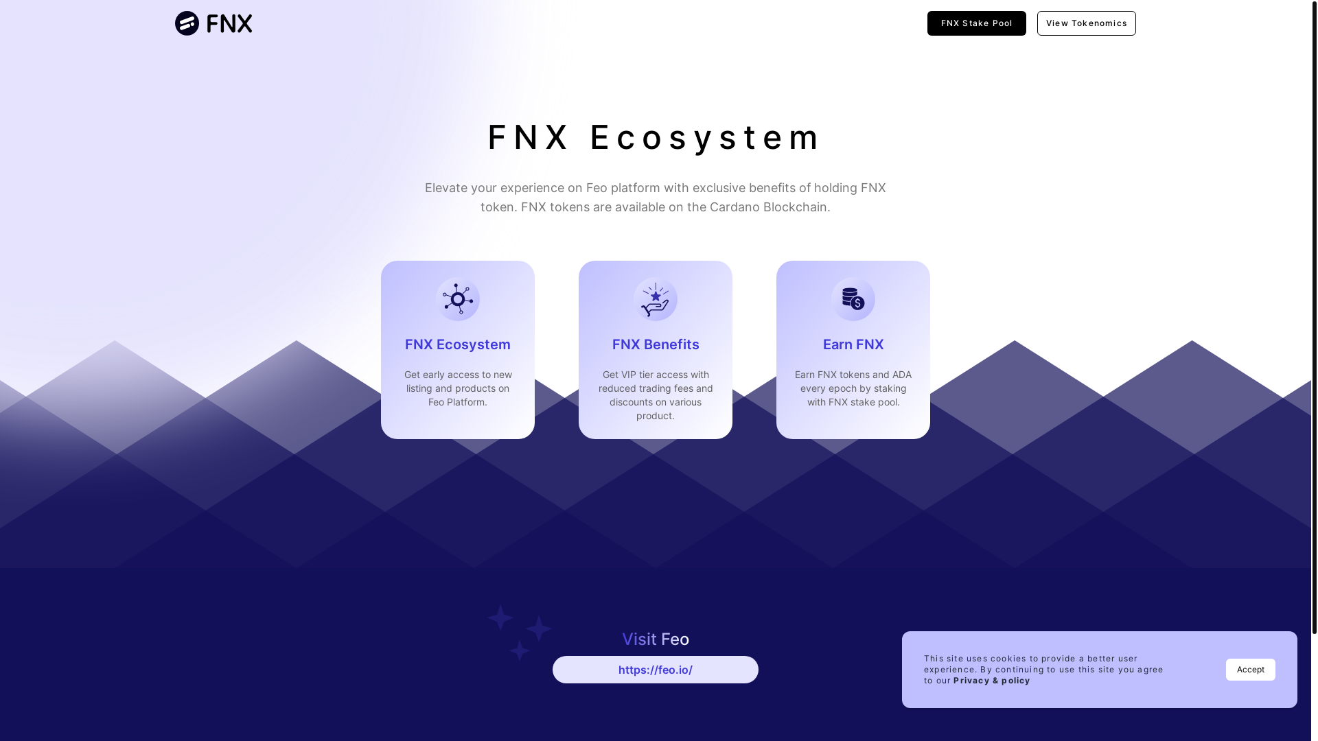 website screenshot of https://fnx-website.pages.dev/
