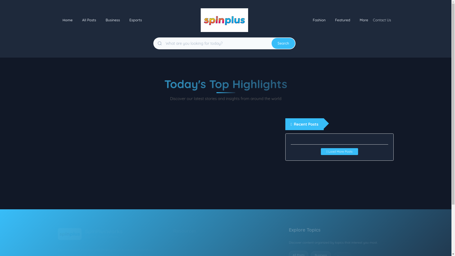 website screenshot of https://spinplusworks.us/