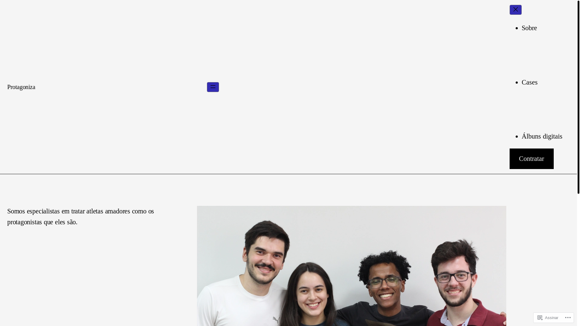 website screenshot of https://protagoniza.online/