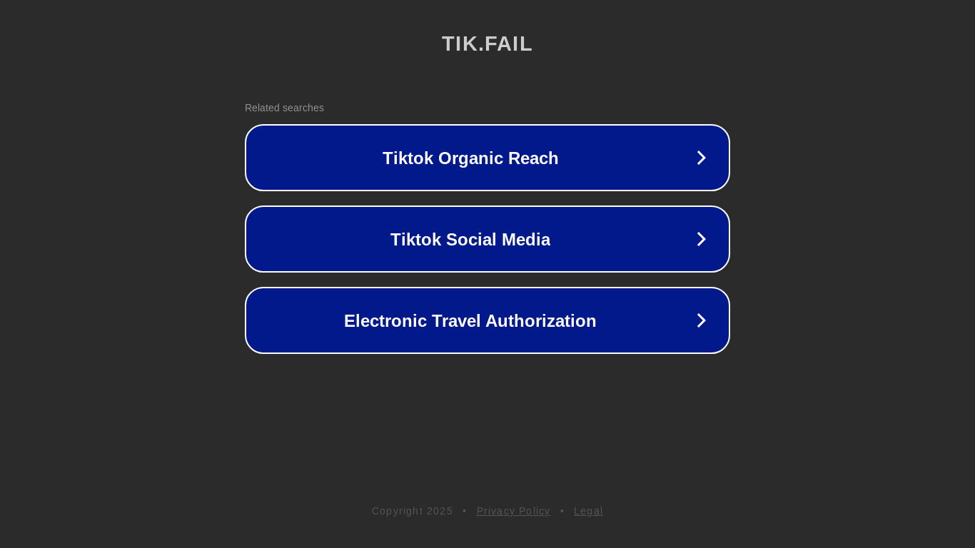 website screenshot of http://tik.fail/