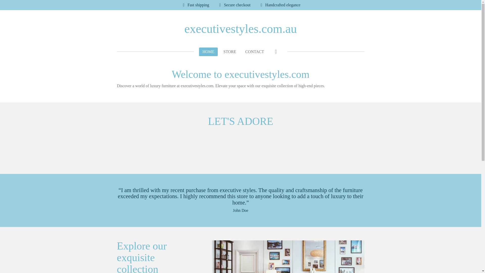 website screenshot of https://executivestyles.com.au/