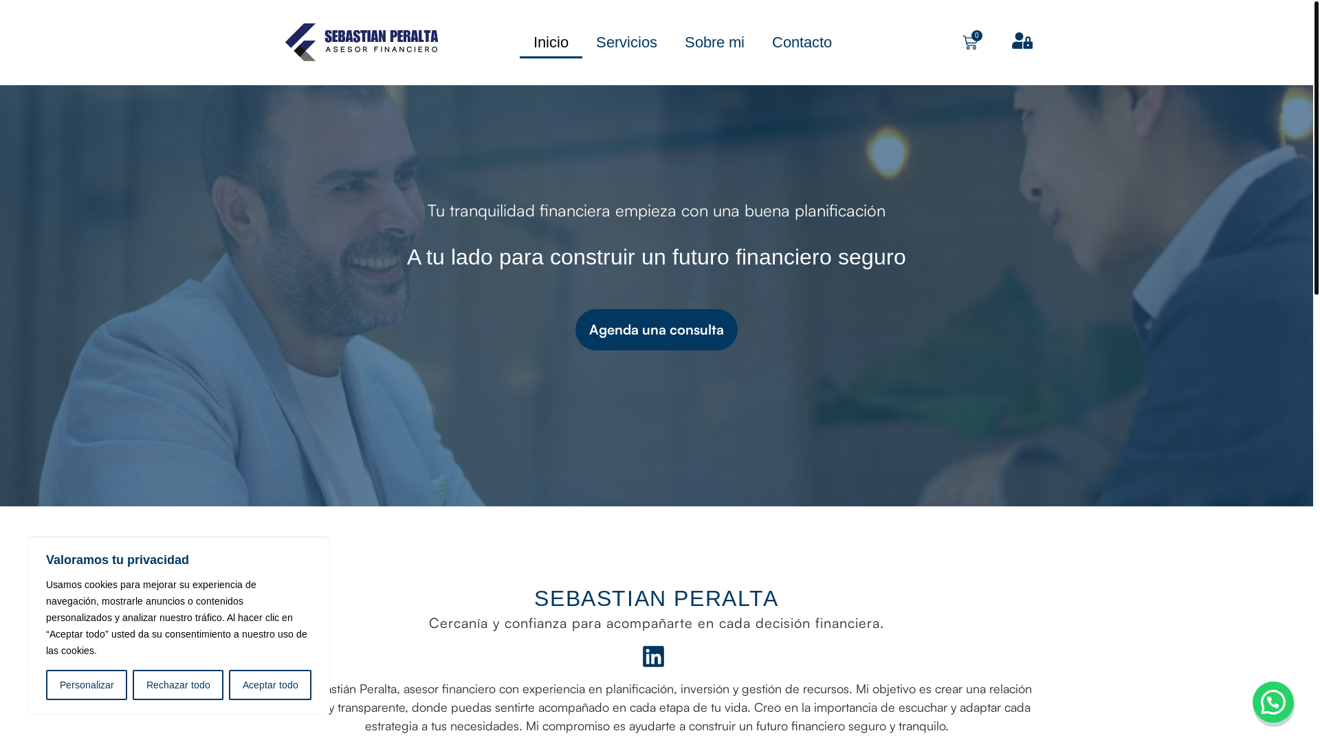website screenshot of https://sebastianperalta.com.es/