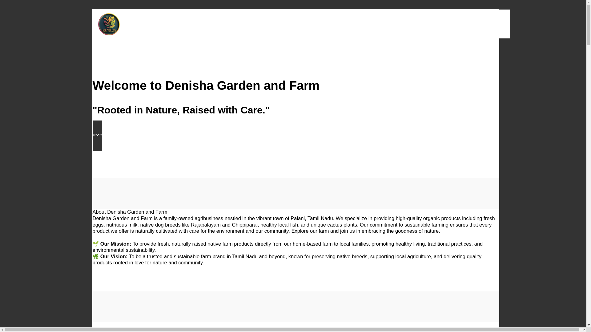website screenshot of https://denisha-garden-and-farm.com/