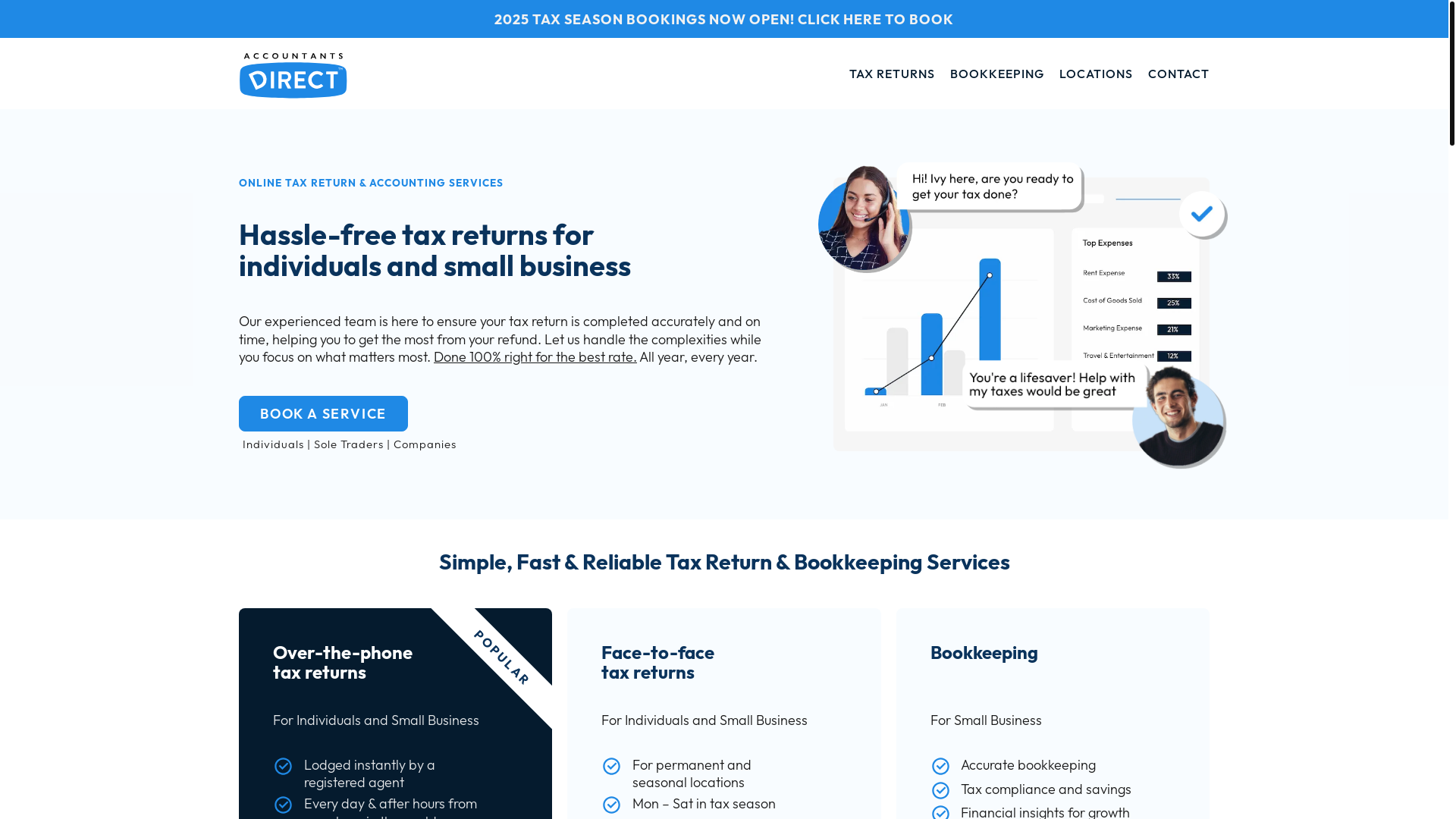 website screenshot of https://tryaccountantsdirect.com/