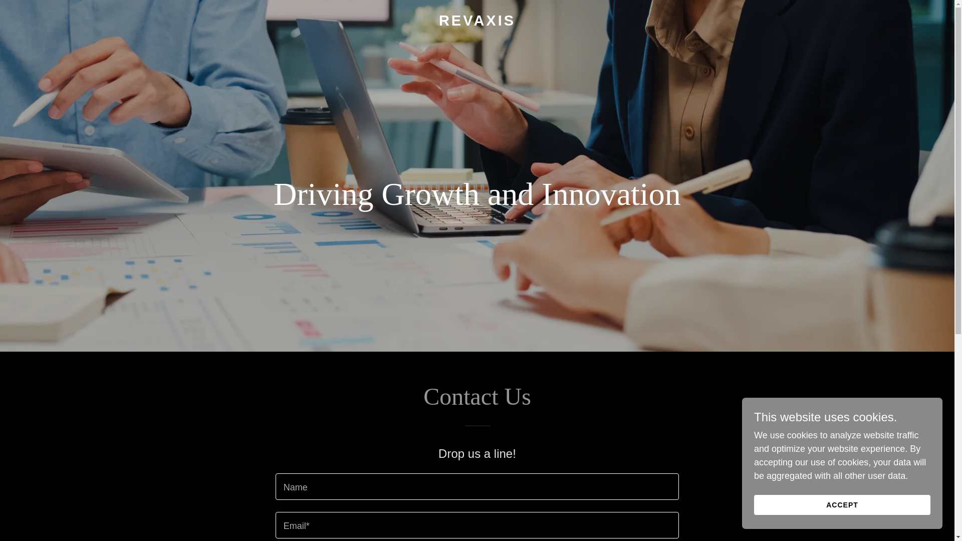 website screenshot of https://revaxisgrowth.com/
