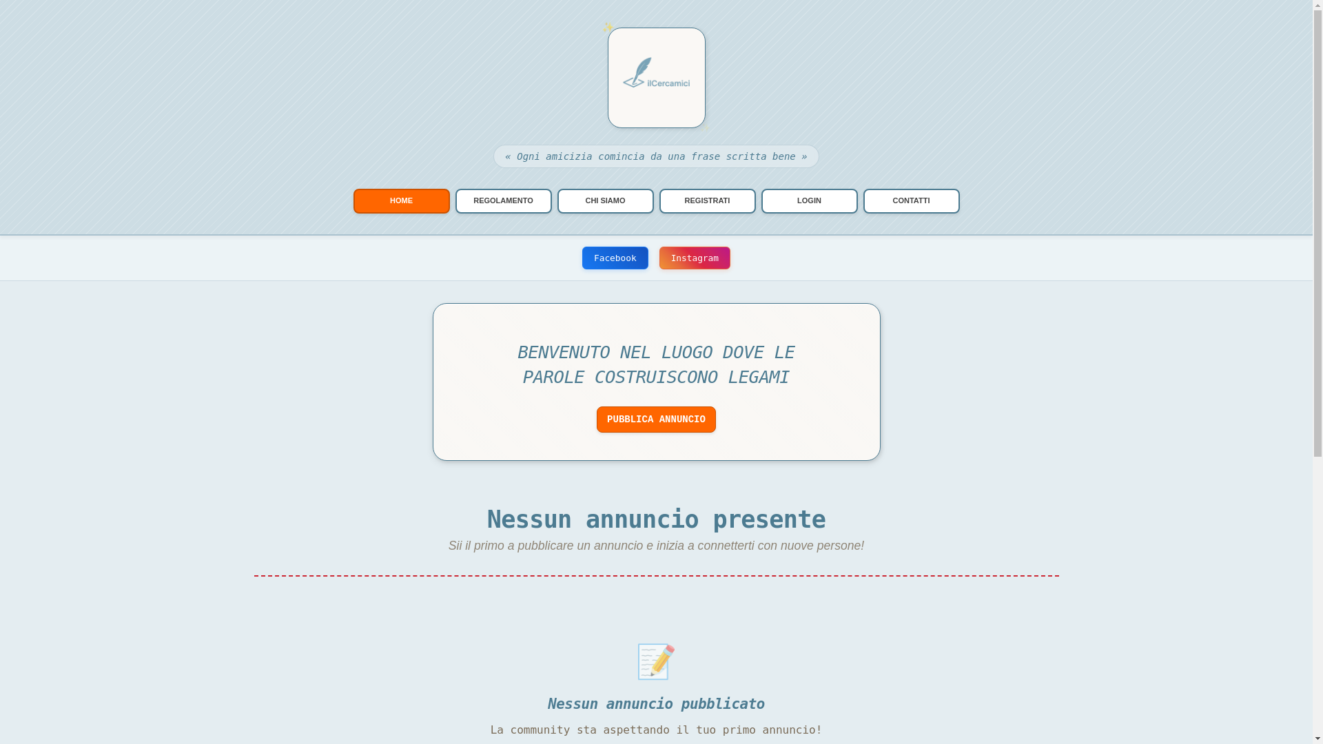 website screenshot of https://ilcercamici.it/