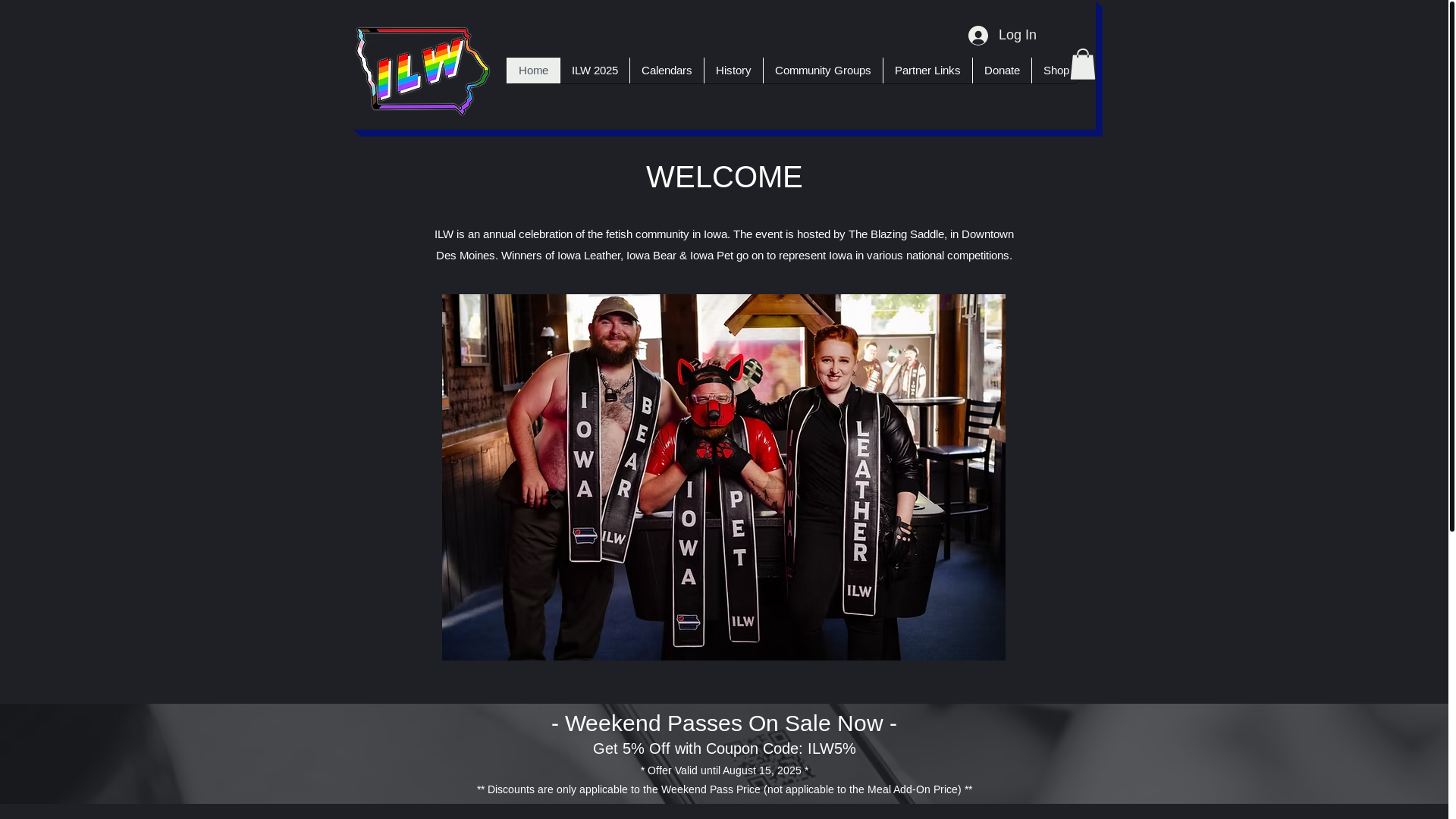 website screenshot of https://ilwevents.com/