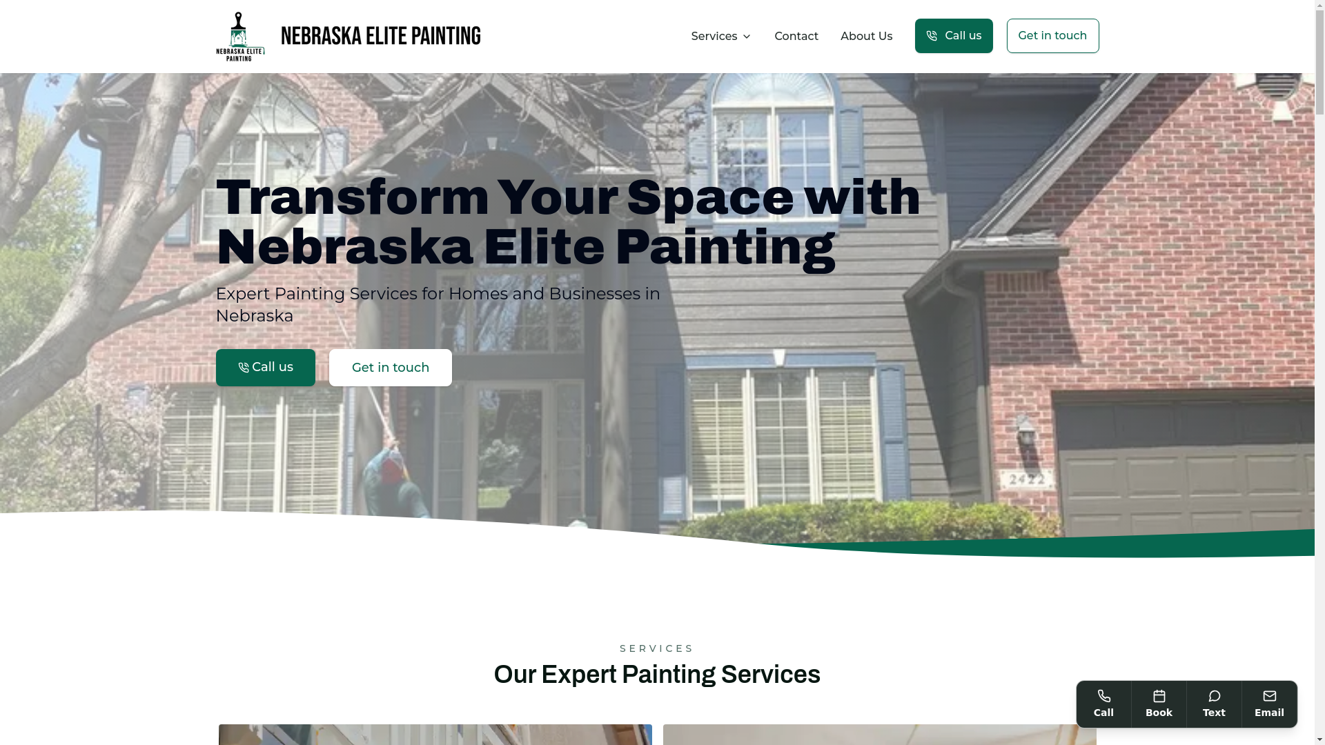 website screenshot of https://nebraska-elitepainters.com/