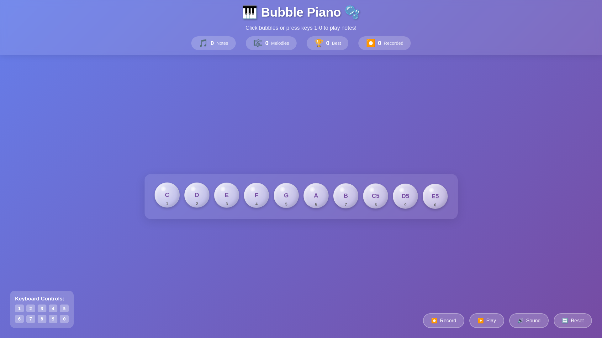 website screenshot of https://bubble-piano.pages.dev/