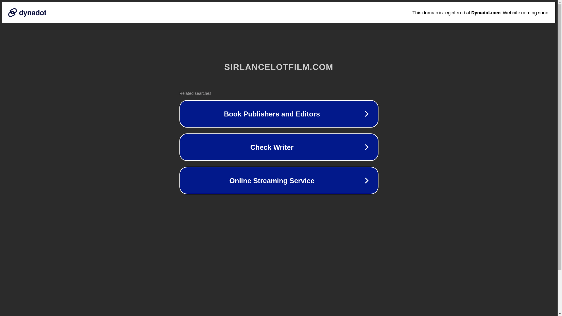 website screenshot of https://sirlancelotfilm.com/