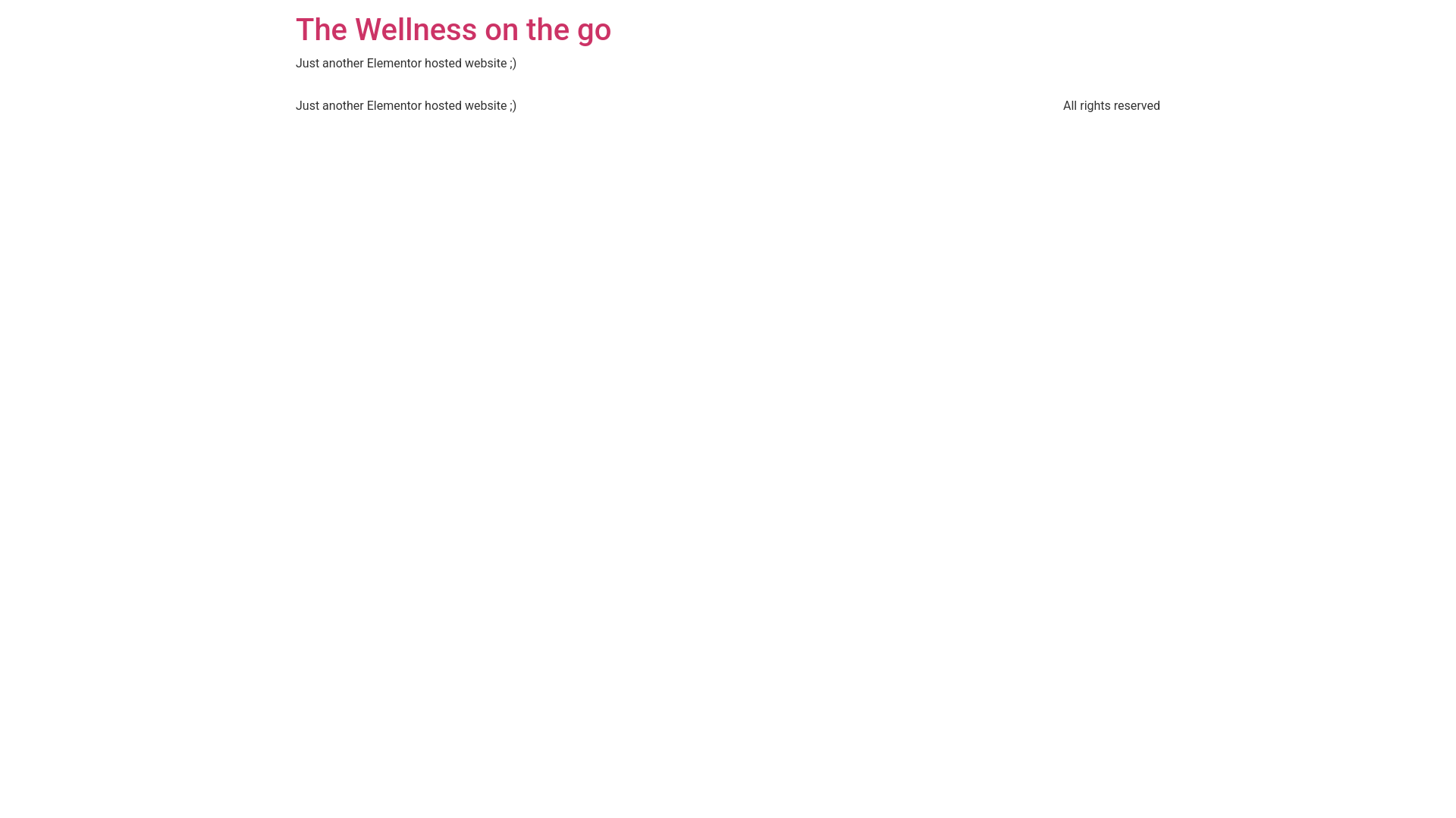 website screenshot of https://thewellnessonthego.com/