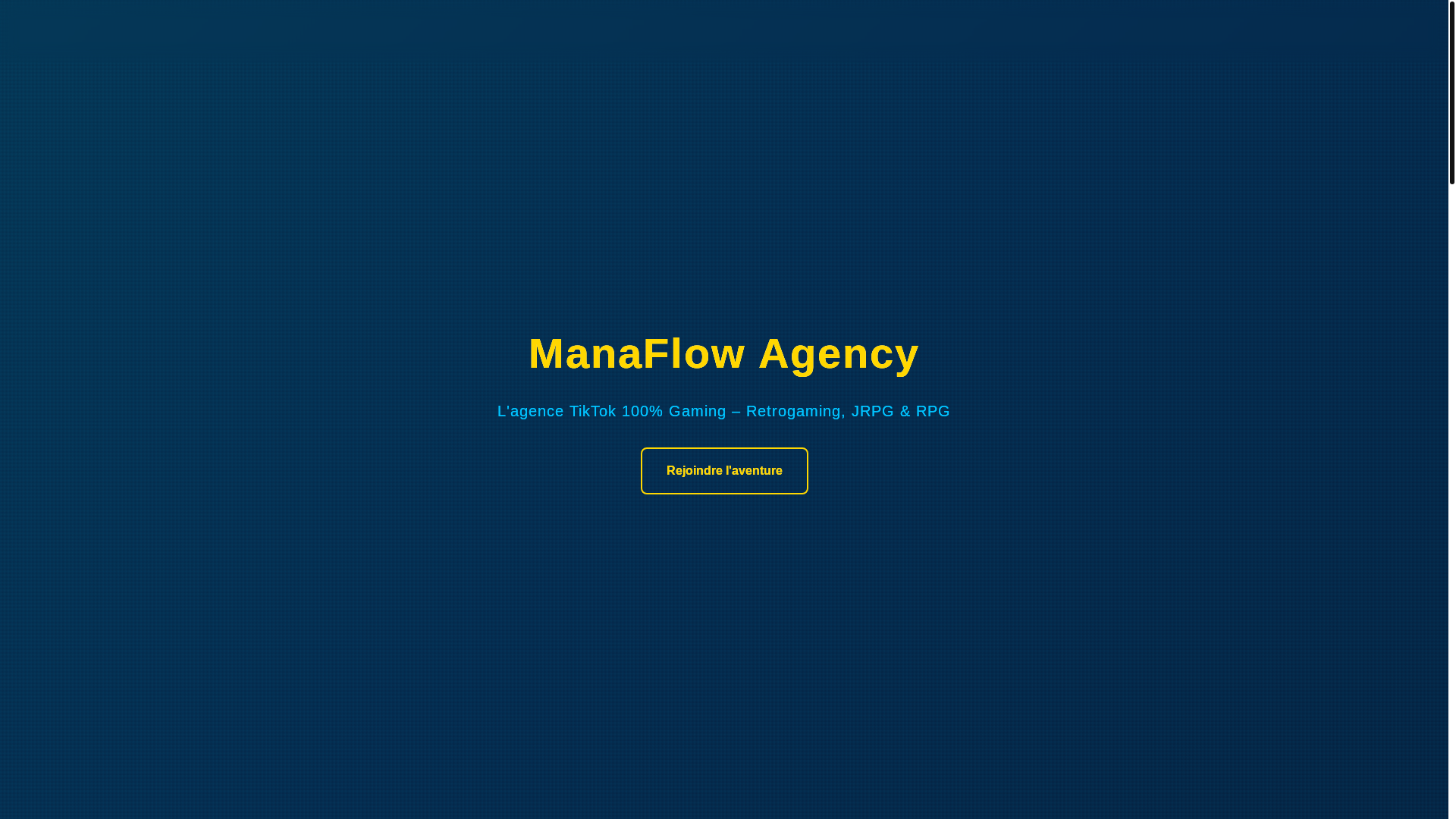 website screenshot of https://www.manaflow-agency.com