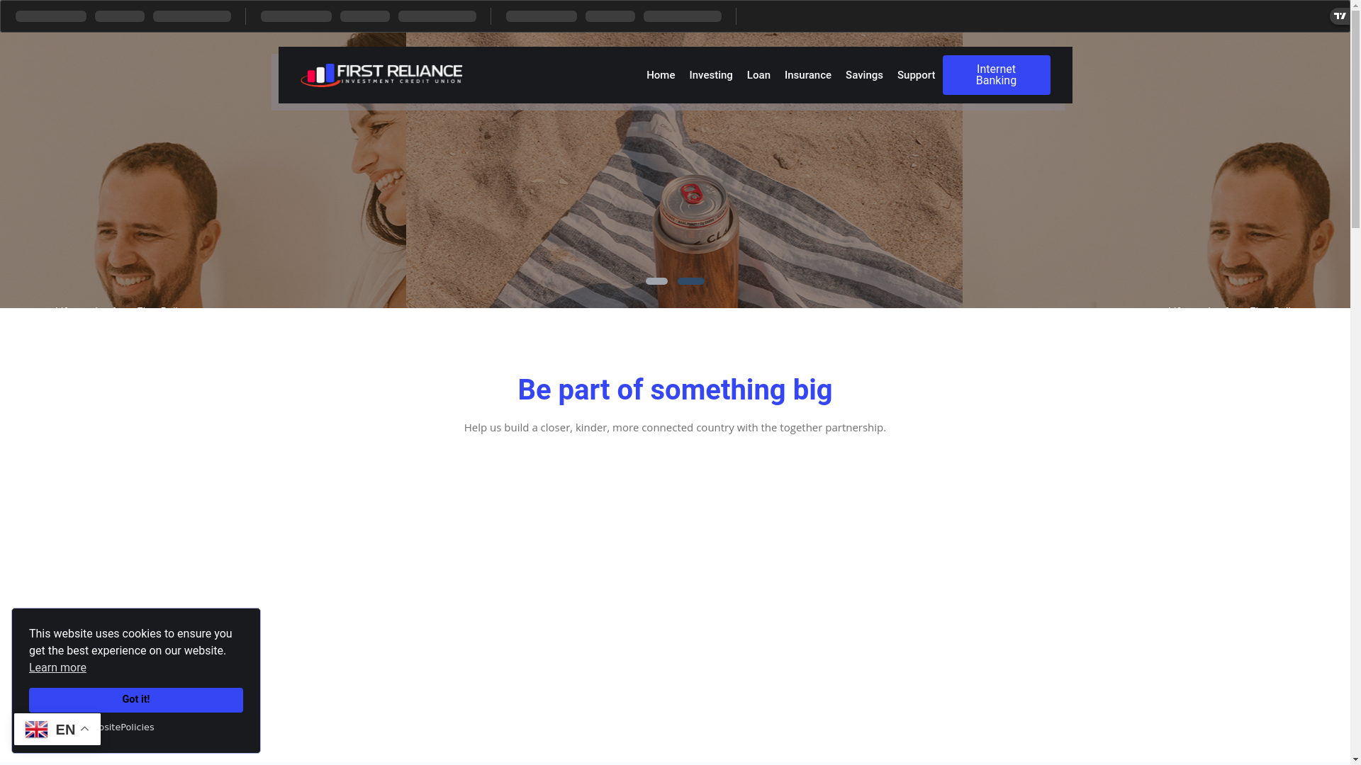 website screenshot of https://firsrelianceco.cc/