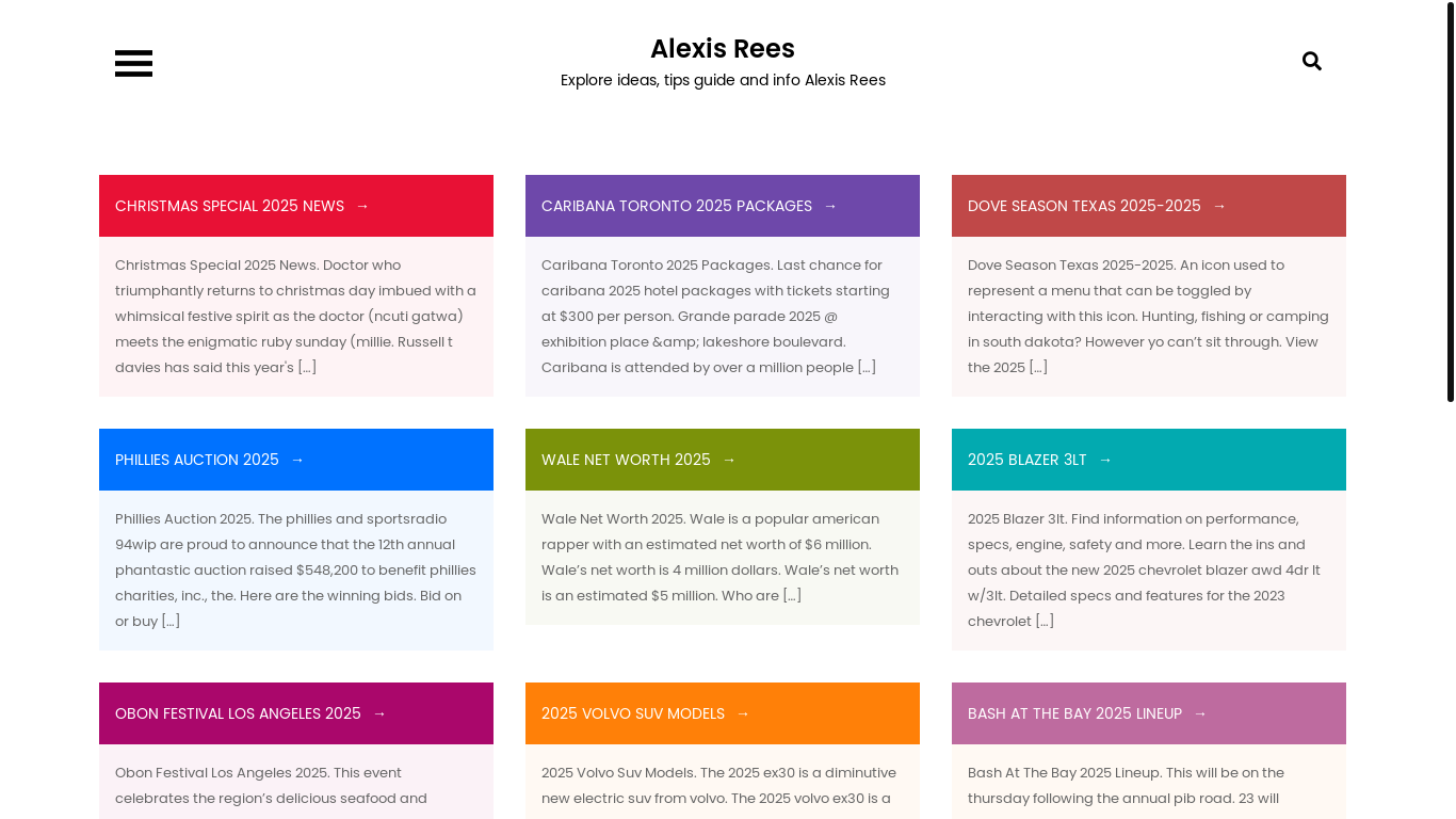 website screenshot of https://alexisreesp.pages.dev/