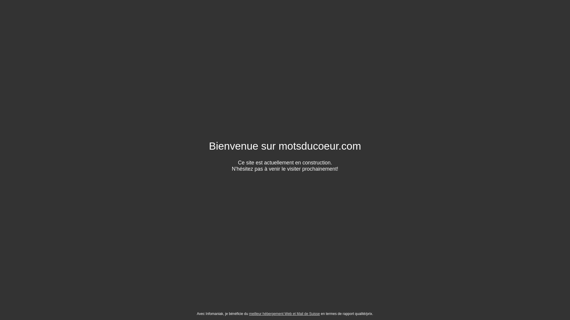 website screenshot of https://motsducoeur.com/