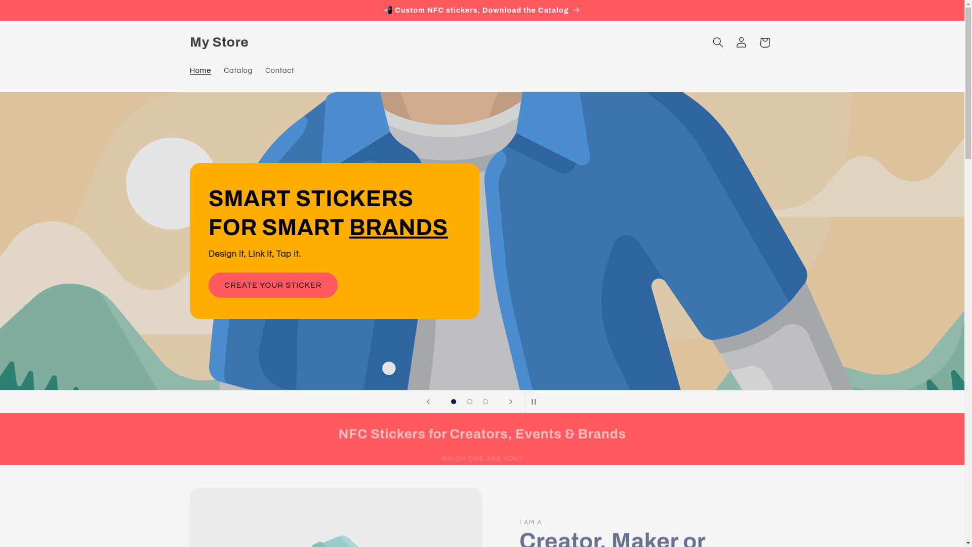 website screenshot of https://nfcpromostickers.com/