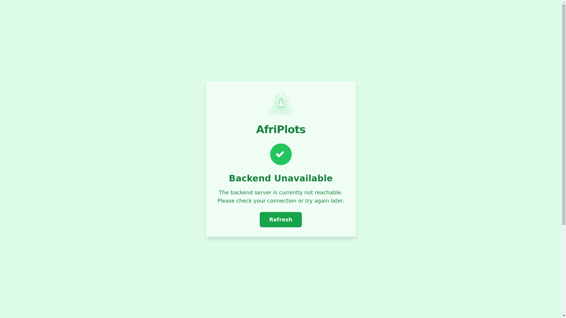 website screenshot of https://afriplots-frontend.pages.dev/