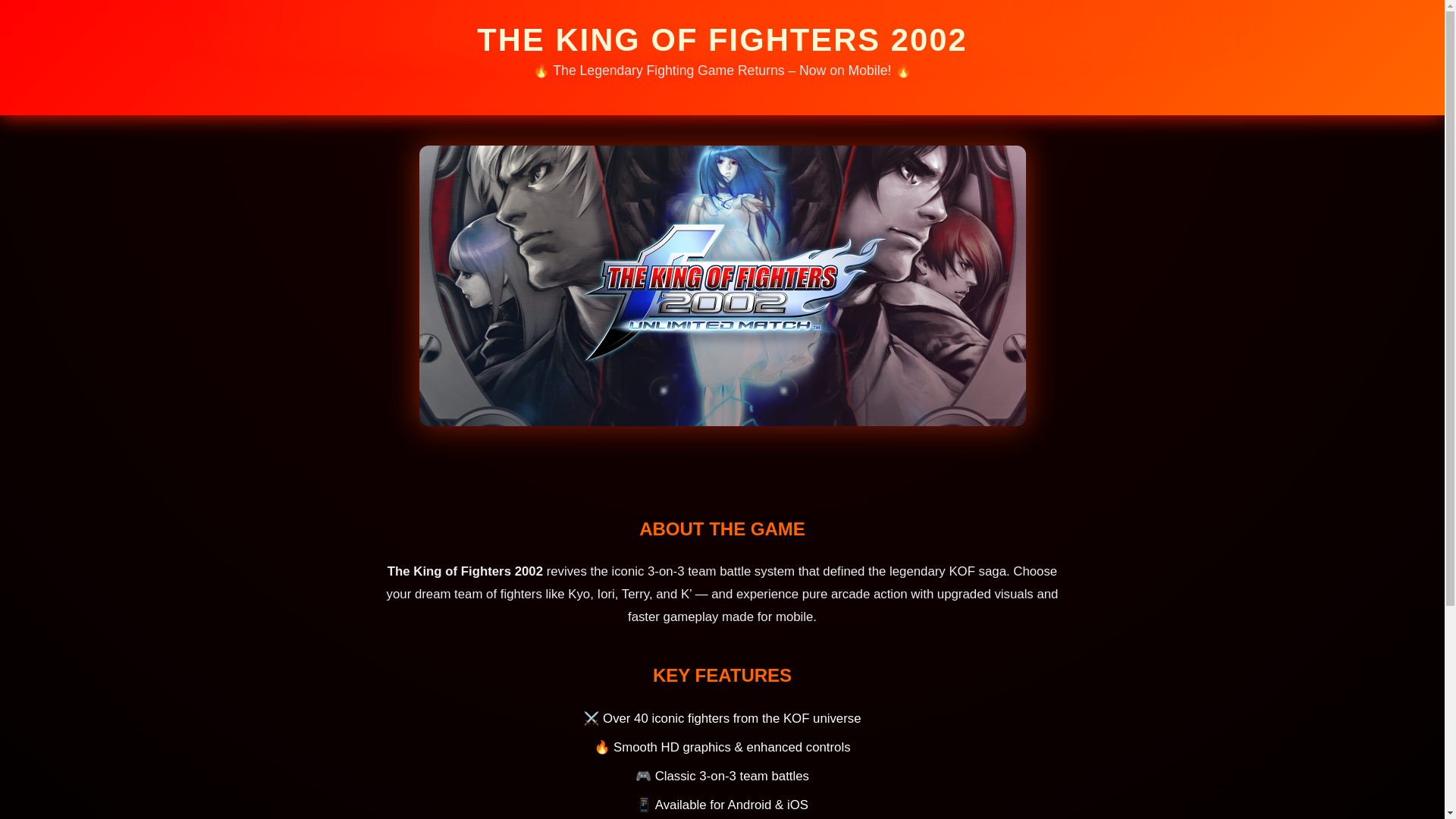 website screenshot of https://thekingoffighters.pages.dev/